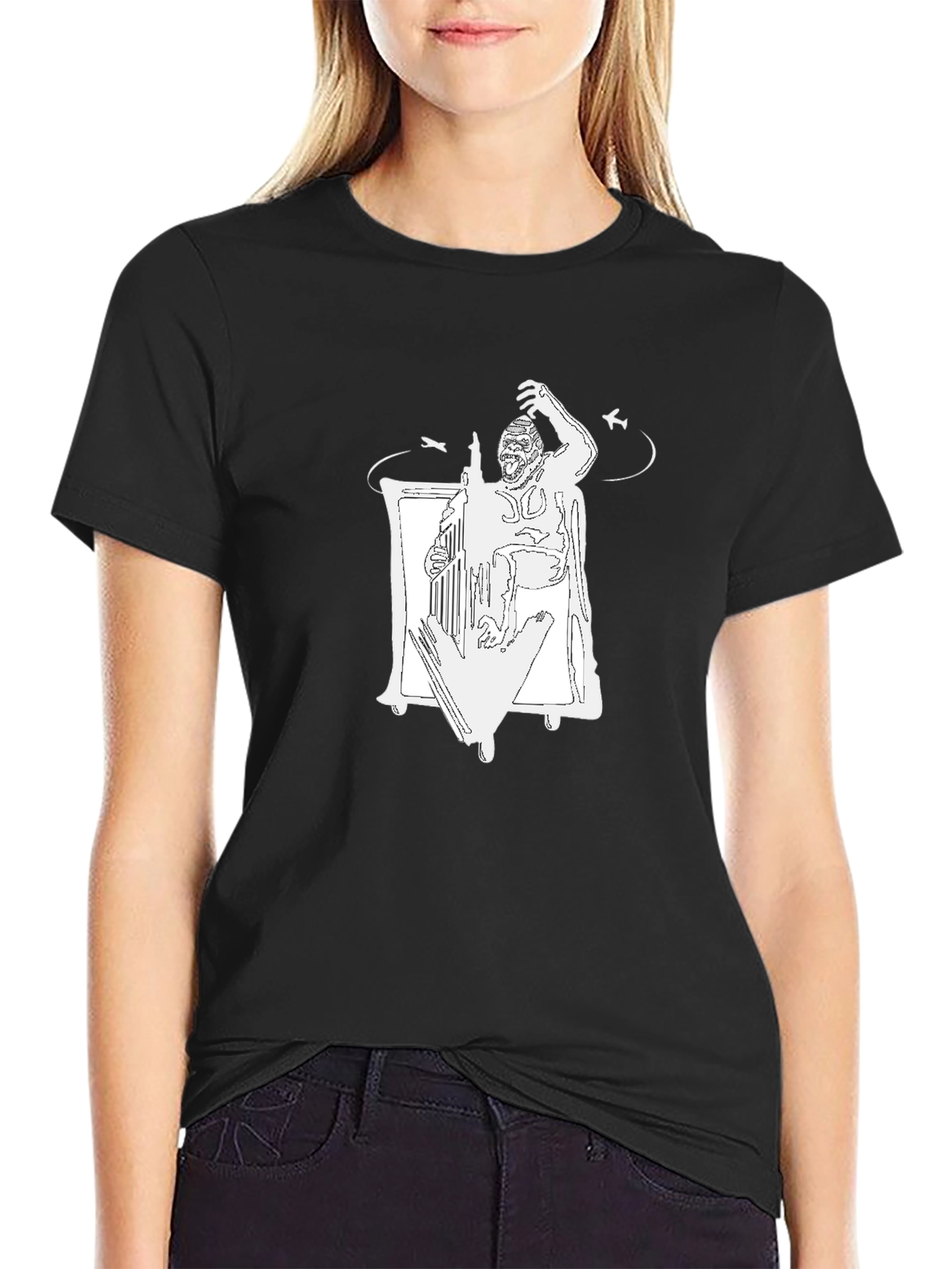 Gorilla Orchestra Conductor Graphic T-Shirt
