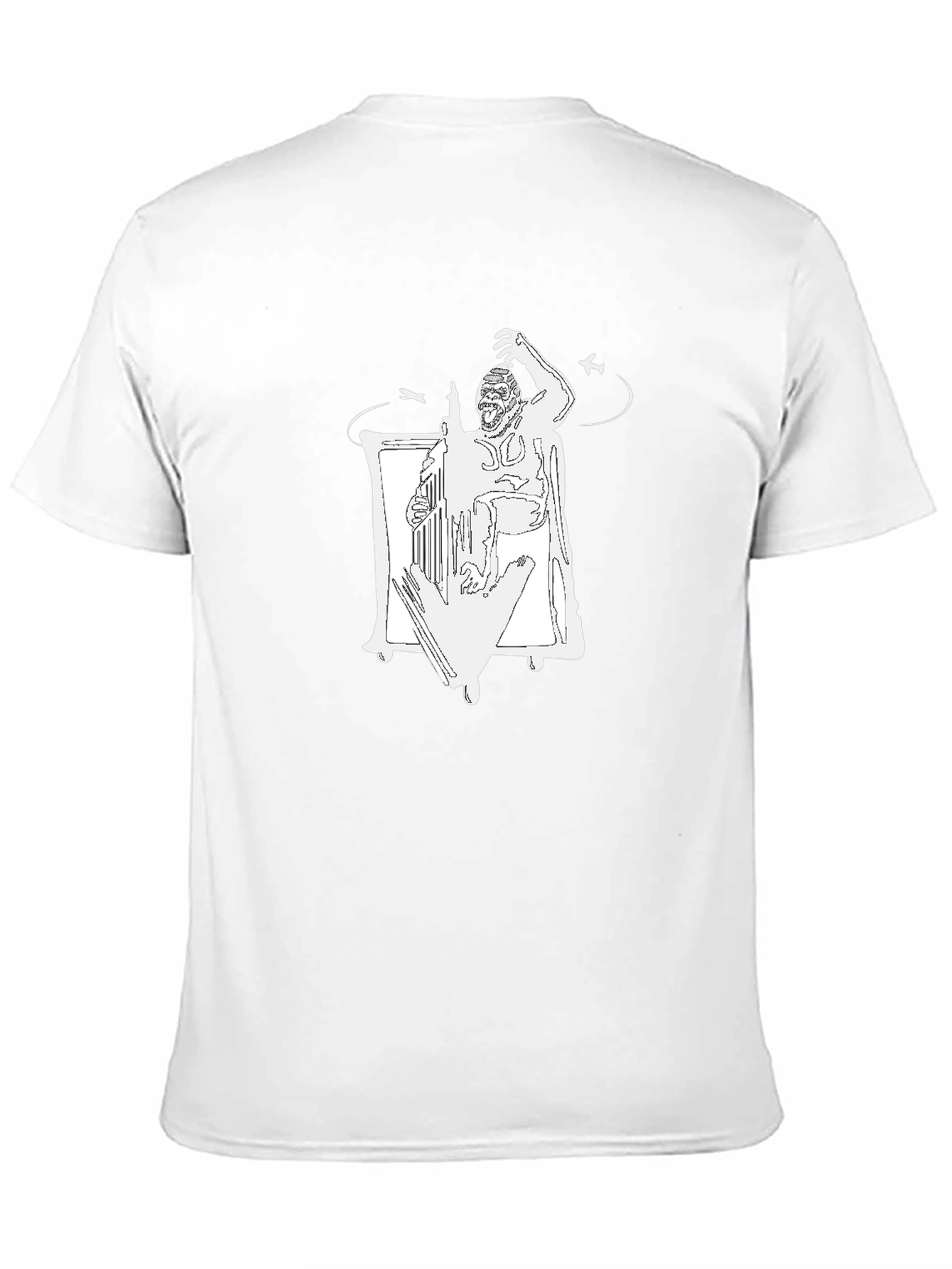 Gorilla Orchestra Conductor Graphic T-Shirt