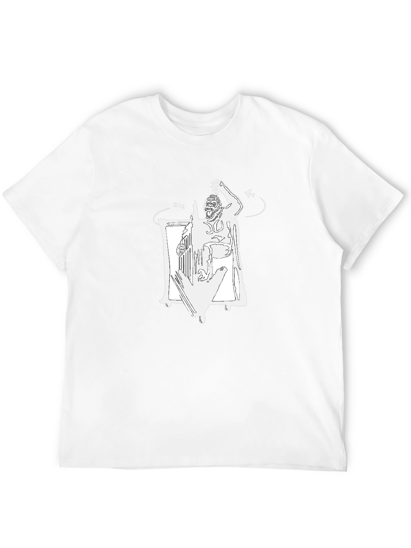 Gorilla Orchestra Conductor Graphic T-Shirt
