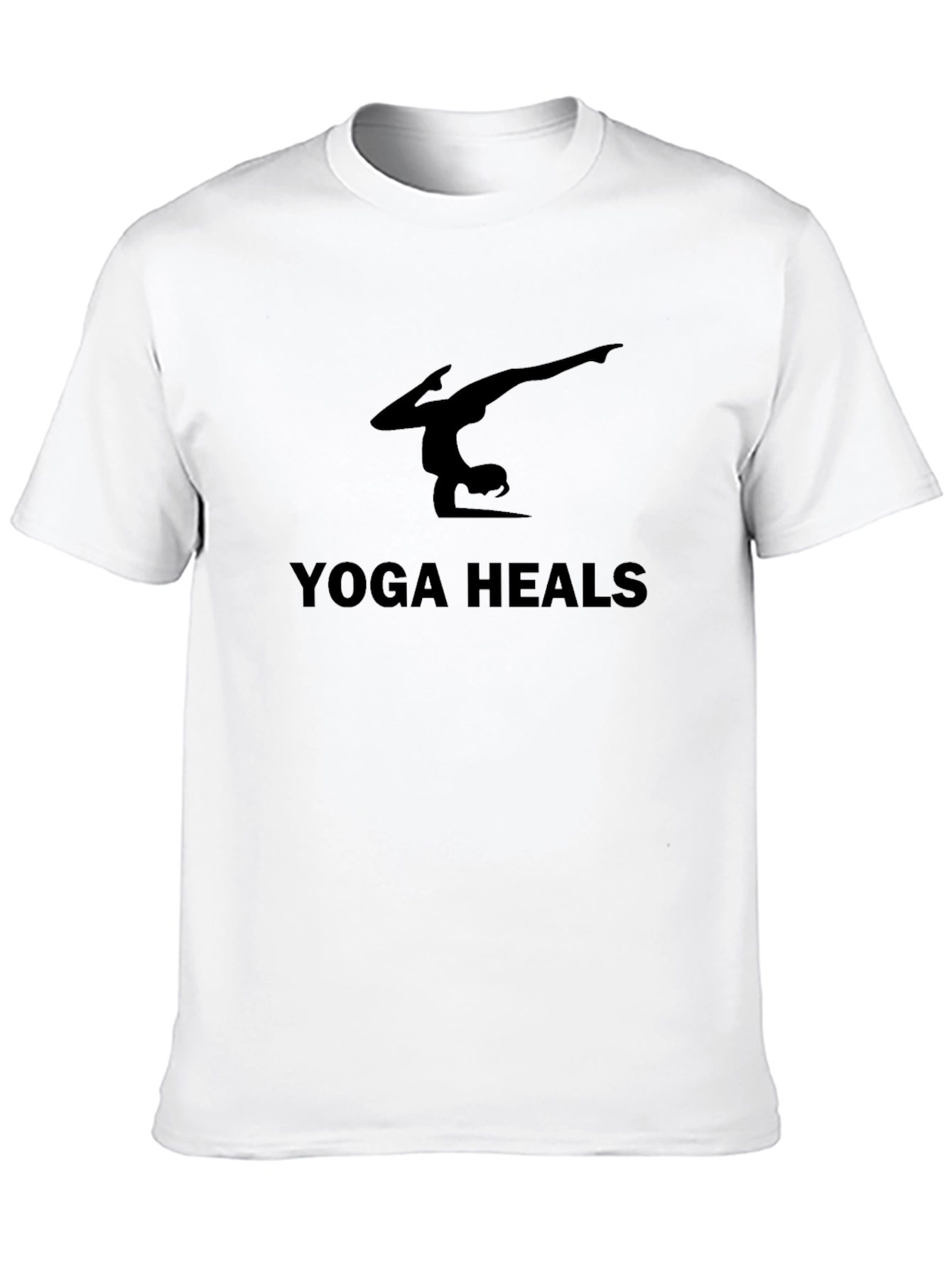 Yoga Heals Black T-Shirt