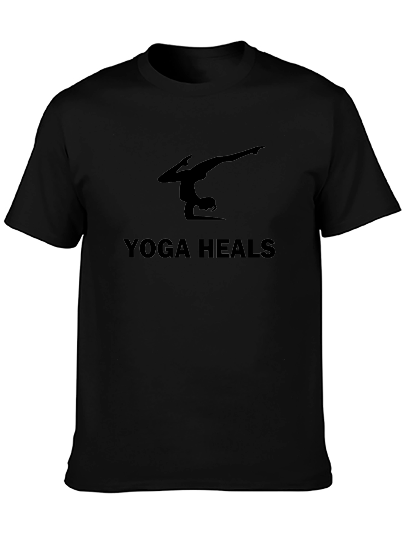 Yoga Heals Black T-Shirt