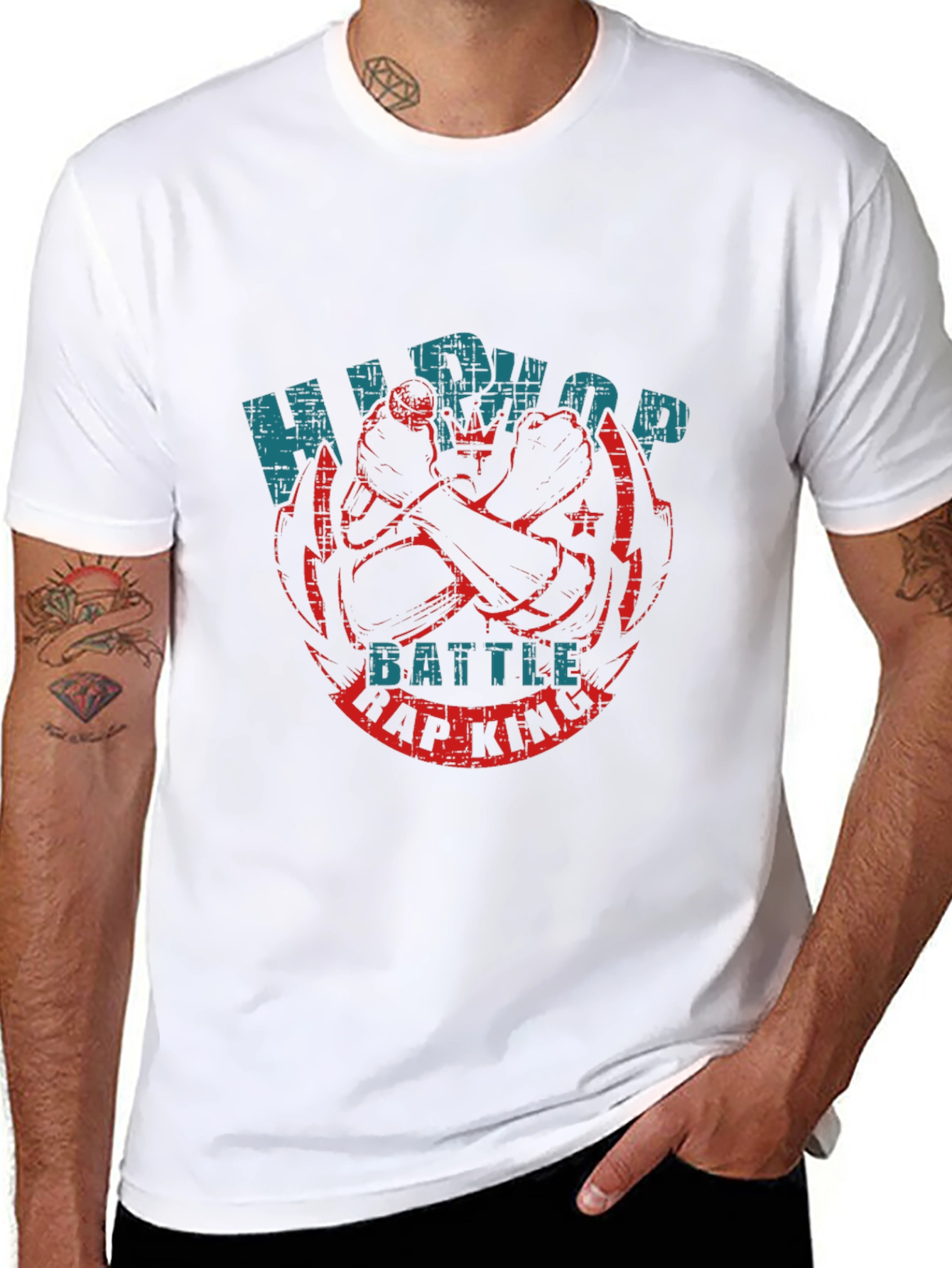 Hip Hop Battle Rap King Graphic Tee