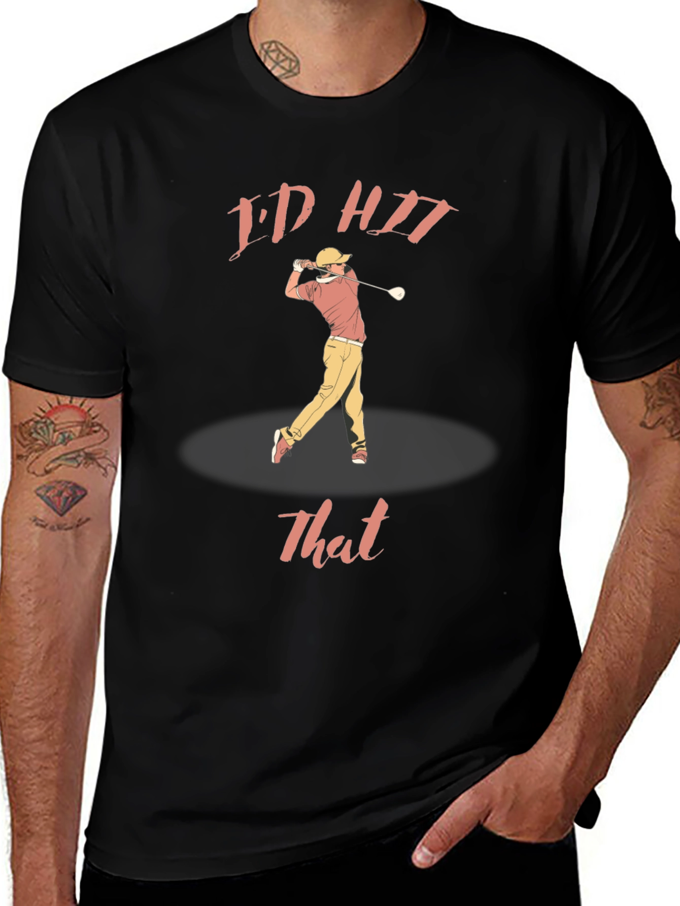 Funny Golf T-Shirt - Id Hit That Graphic Tee