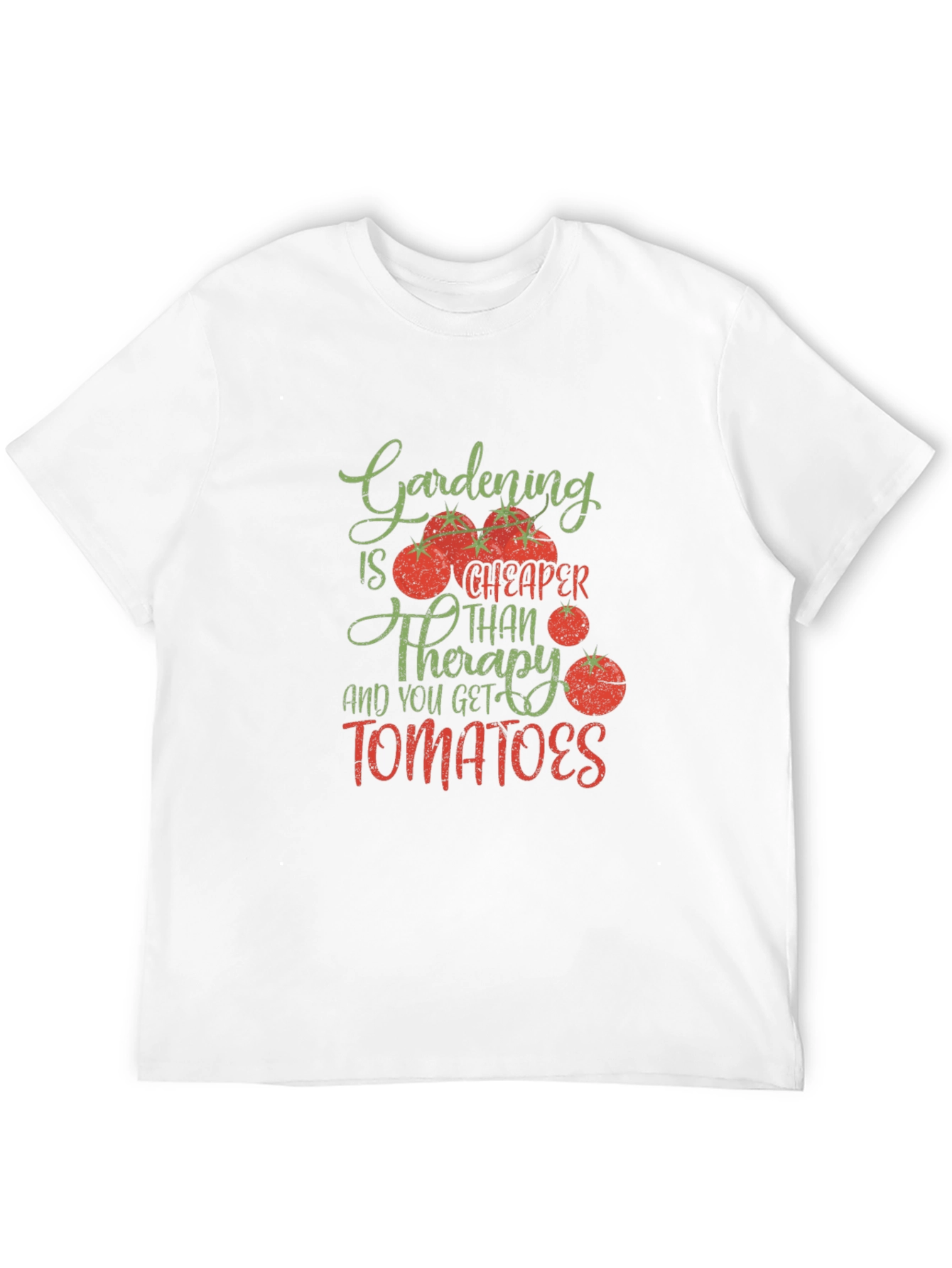 Gardening Cheaper Than Therapy Tomato Graphic Tee