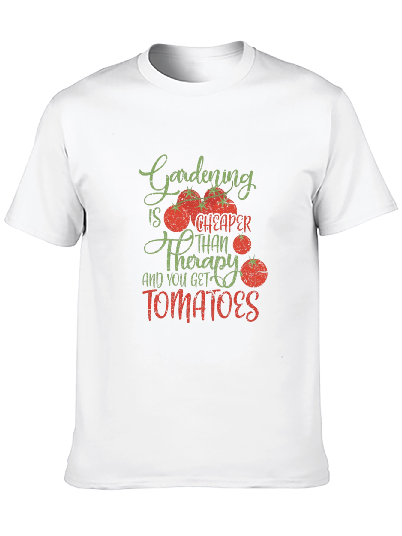 Gardening Cheaper Than Therapy Tomato Graphic Tee