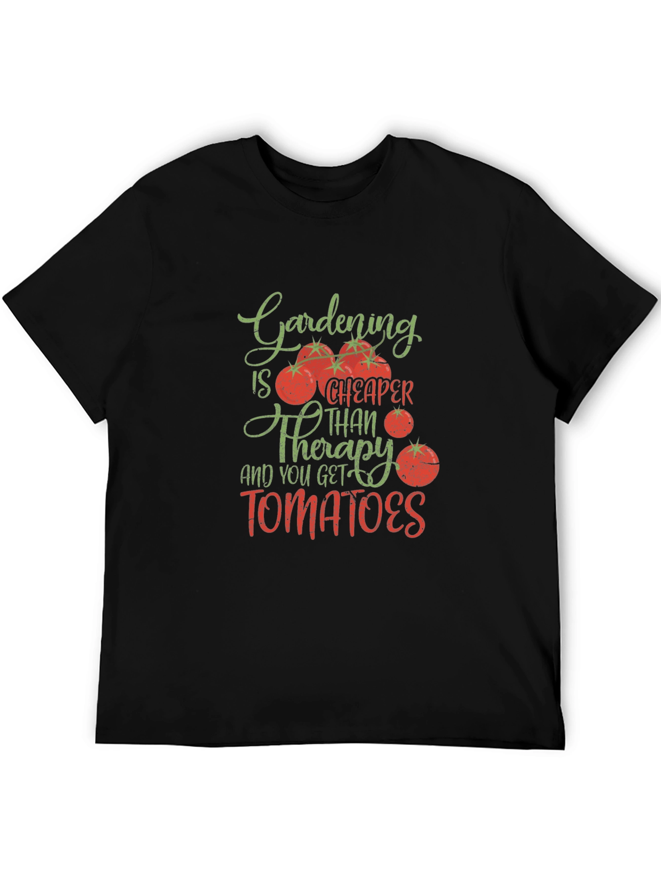 Gardening Cheaper Than Therapy Tomato Graphic Tee