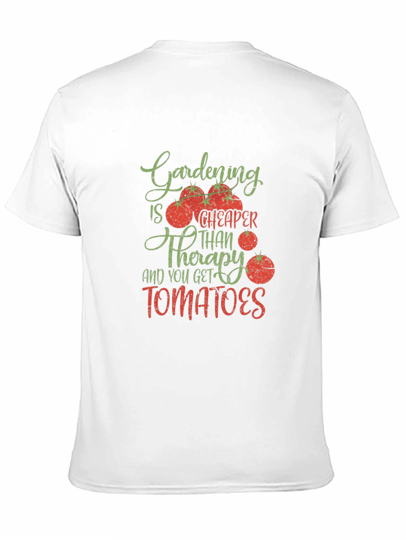 Gardening Cheaper Than Therapy Tomato Graphic Tee