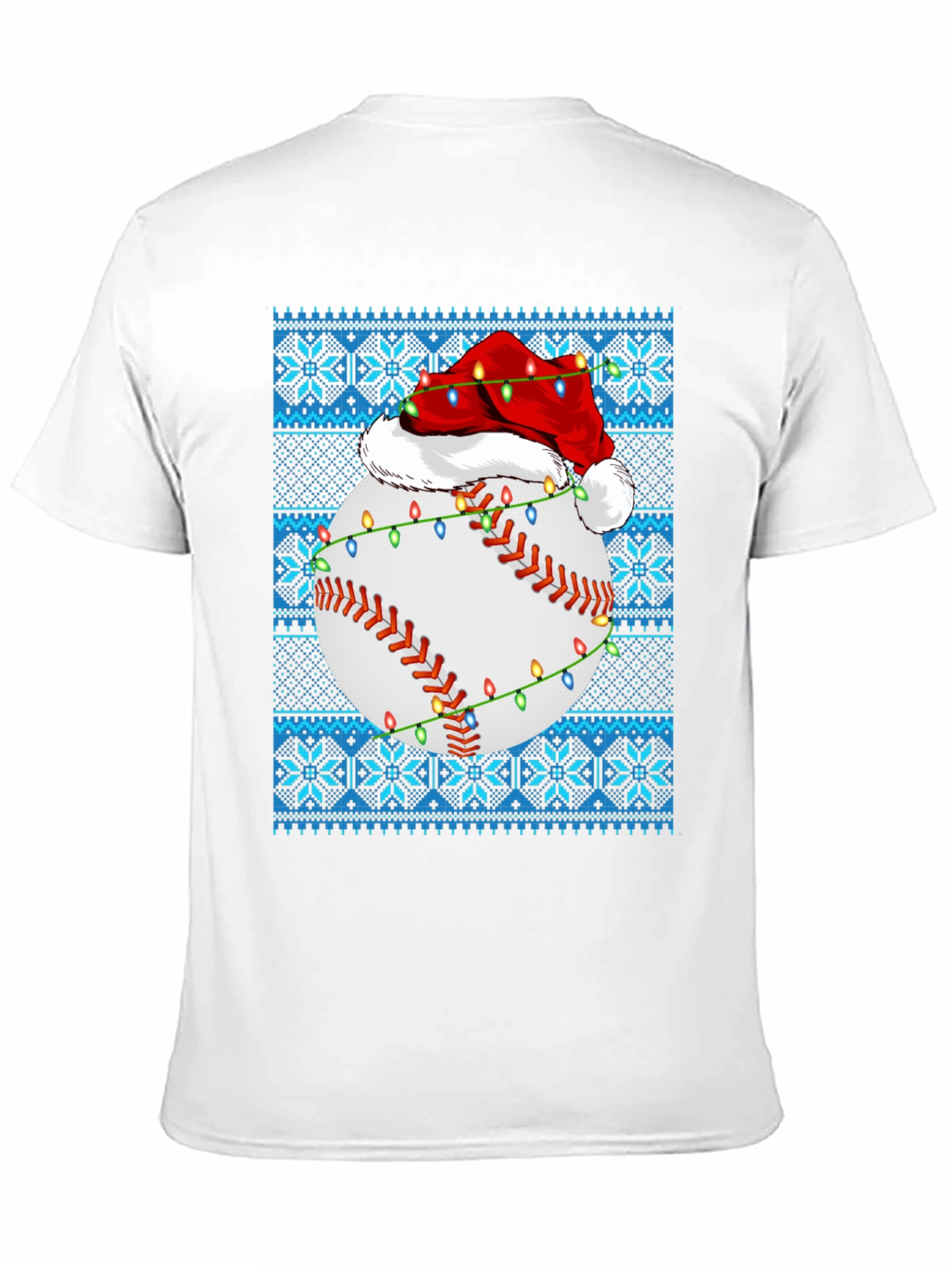 Festive Baseball Ugly Christmas Sweater T-Shirt