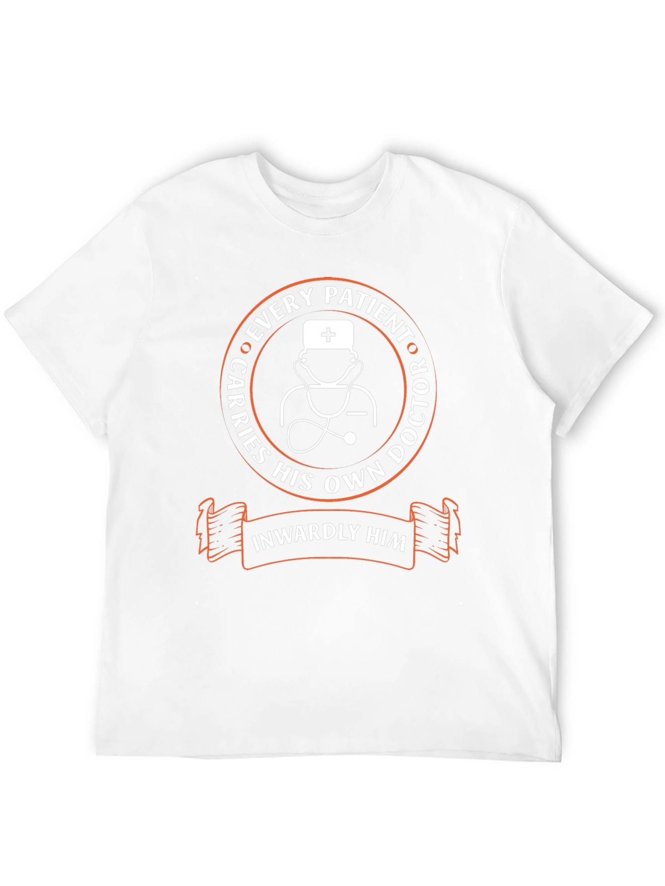 Doctor Graphic Print Black T-Shirt