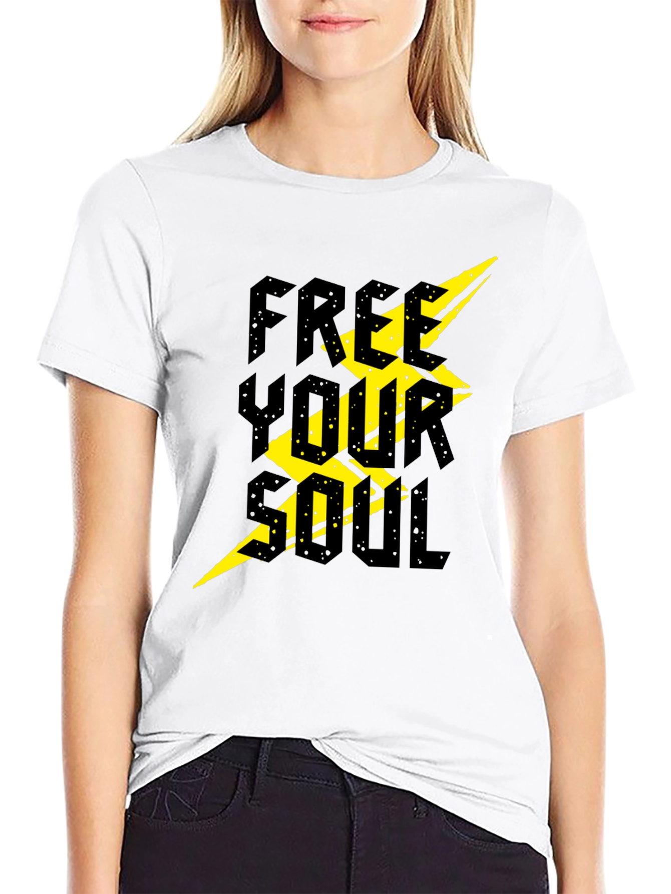 Free Your Soul Graphic T-Shirt - Black