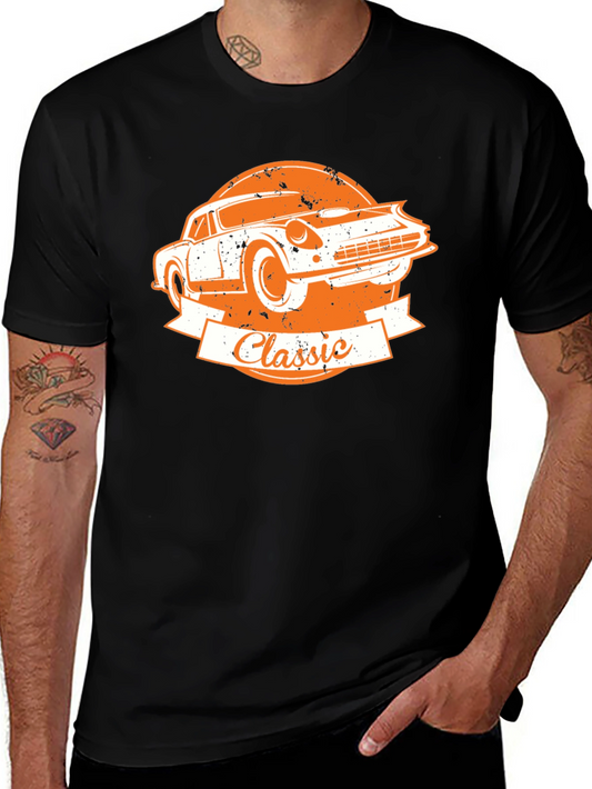 Classic Car Graphic T-Shirt - Retro Design