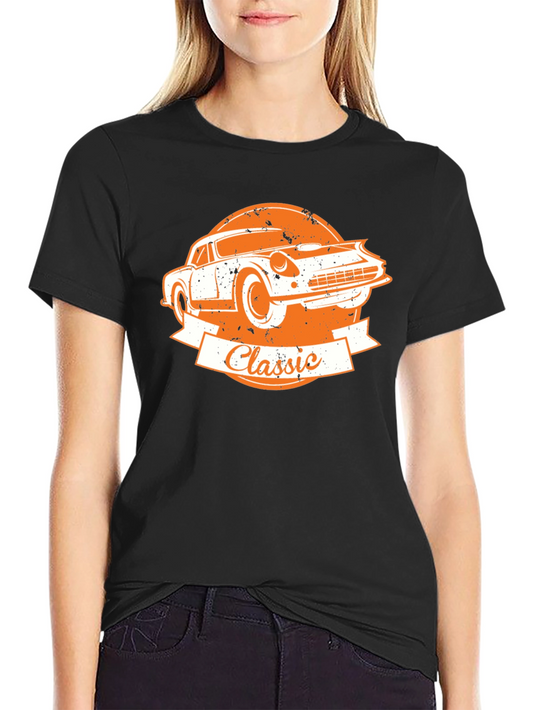 Classic Car Graphic T-Shirt - Retro Design