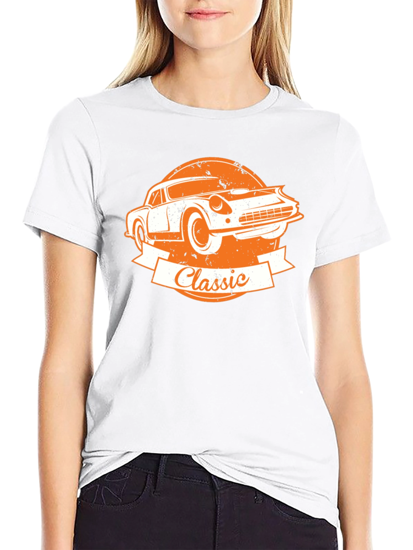 Classic Car Graphic T-Shirt - Retro Design