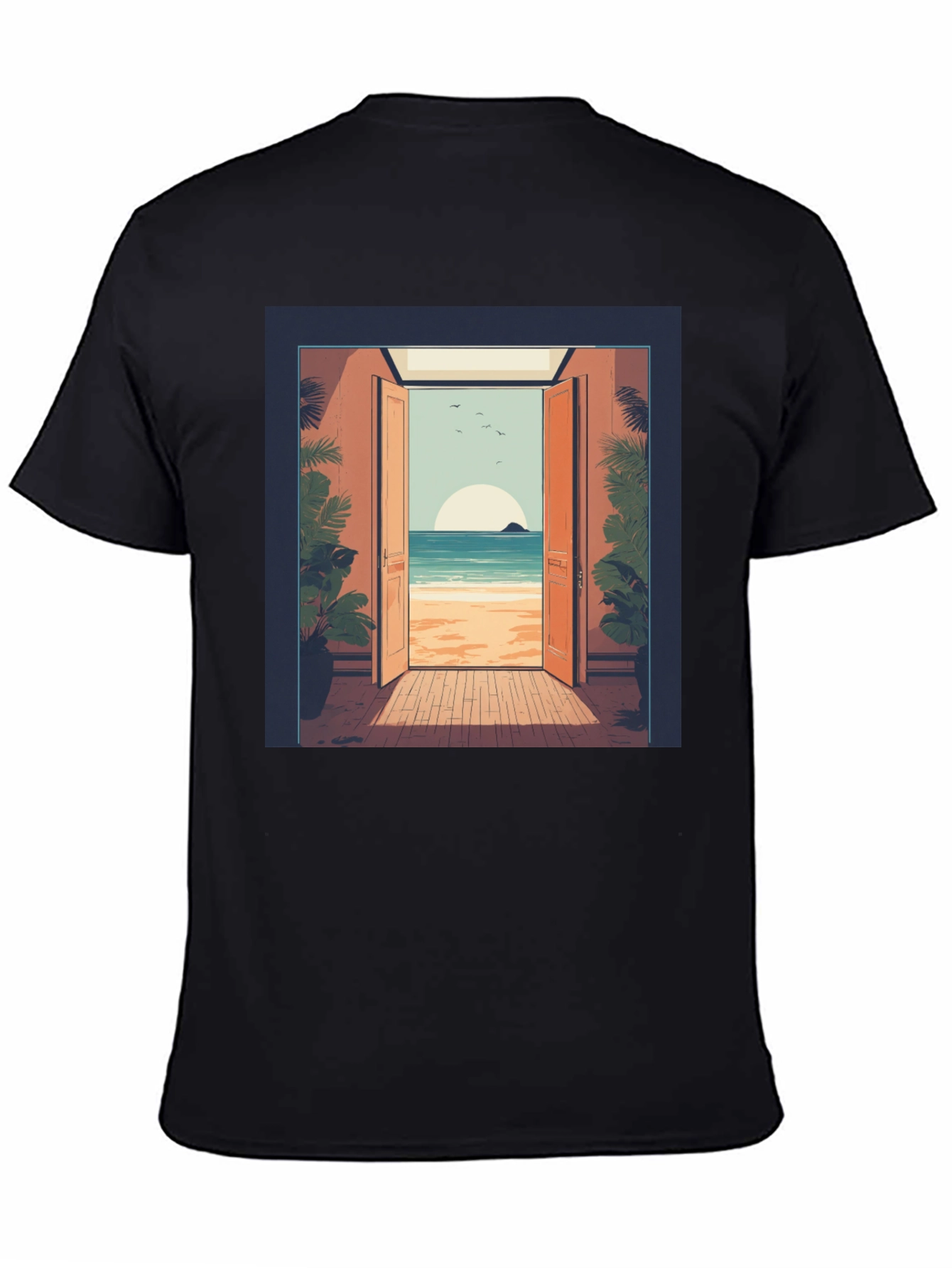 Beach View Graphic Tee - Relaxed Comfort