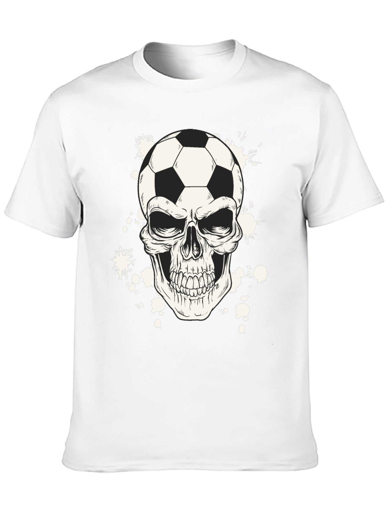 Soccer Skull Graphic T-Shirt