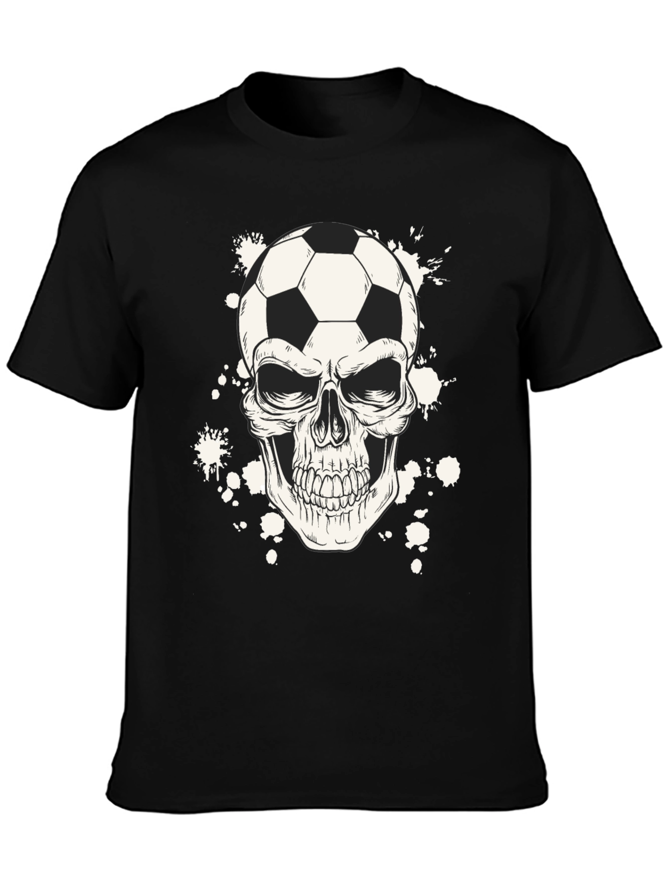 Soccer Skull Graphic T-Shirt
