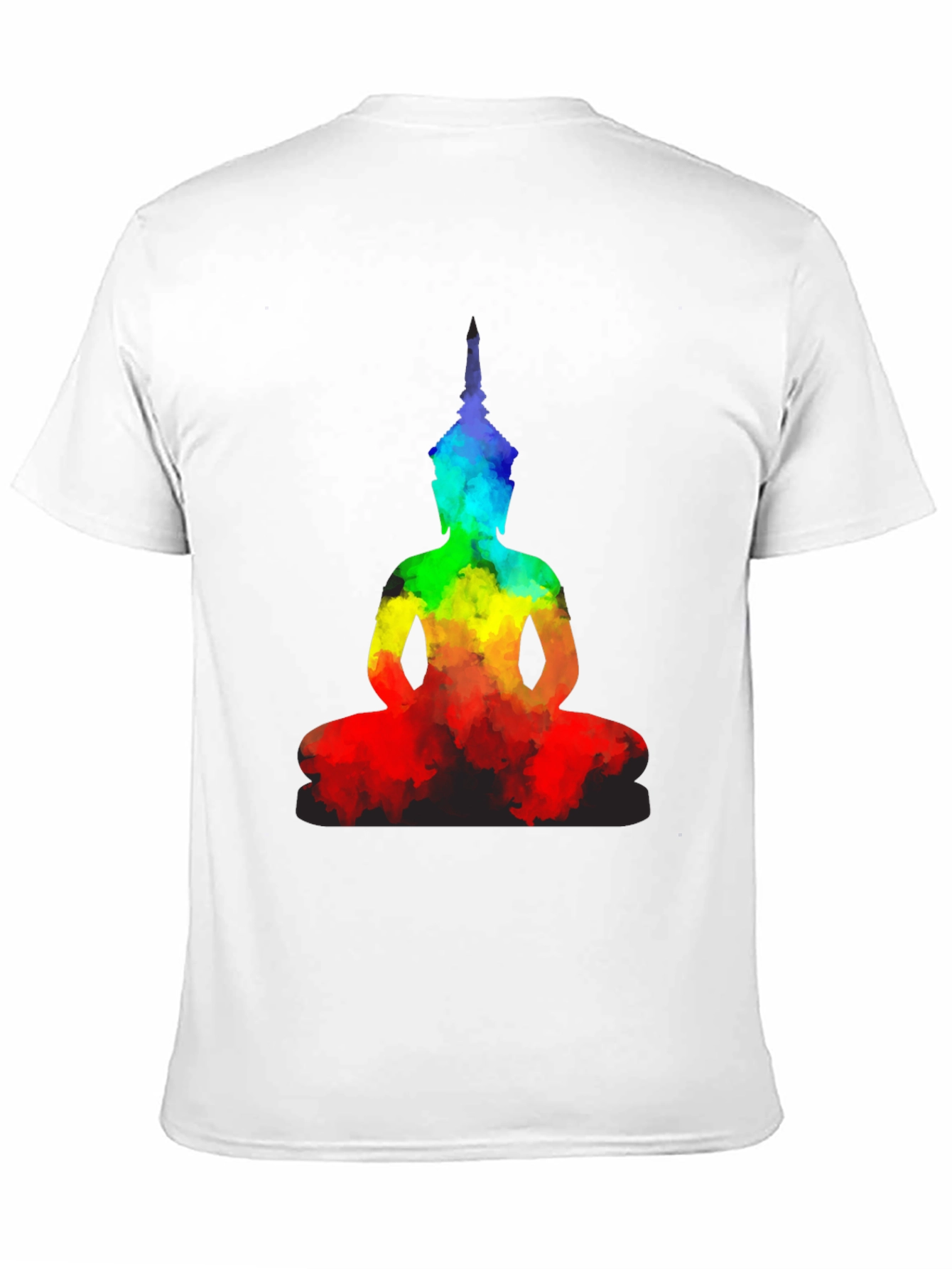 Rainbow Buddha Graphic T-Shirt - Meditate in Style!