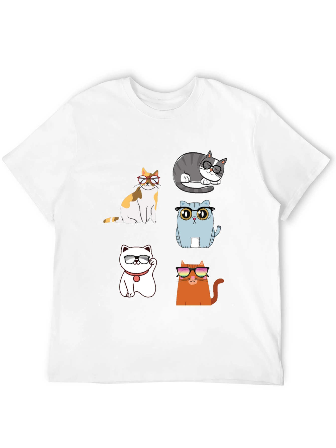 Cool Cats Graphic T-Shirt - Unisex Black Tee