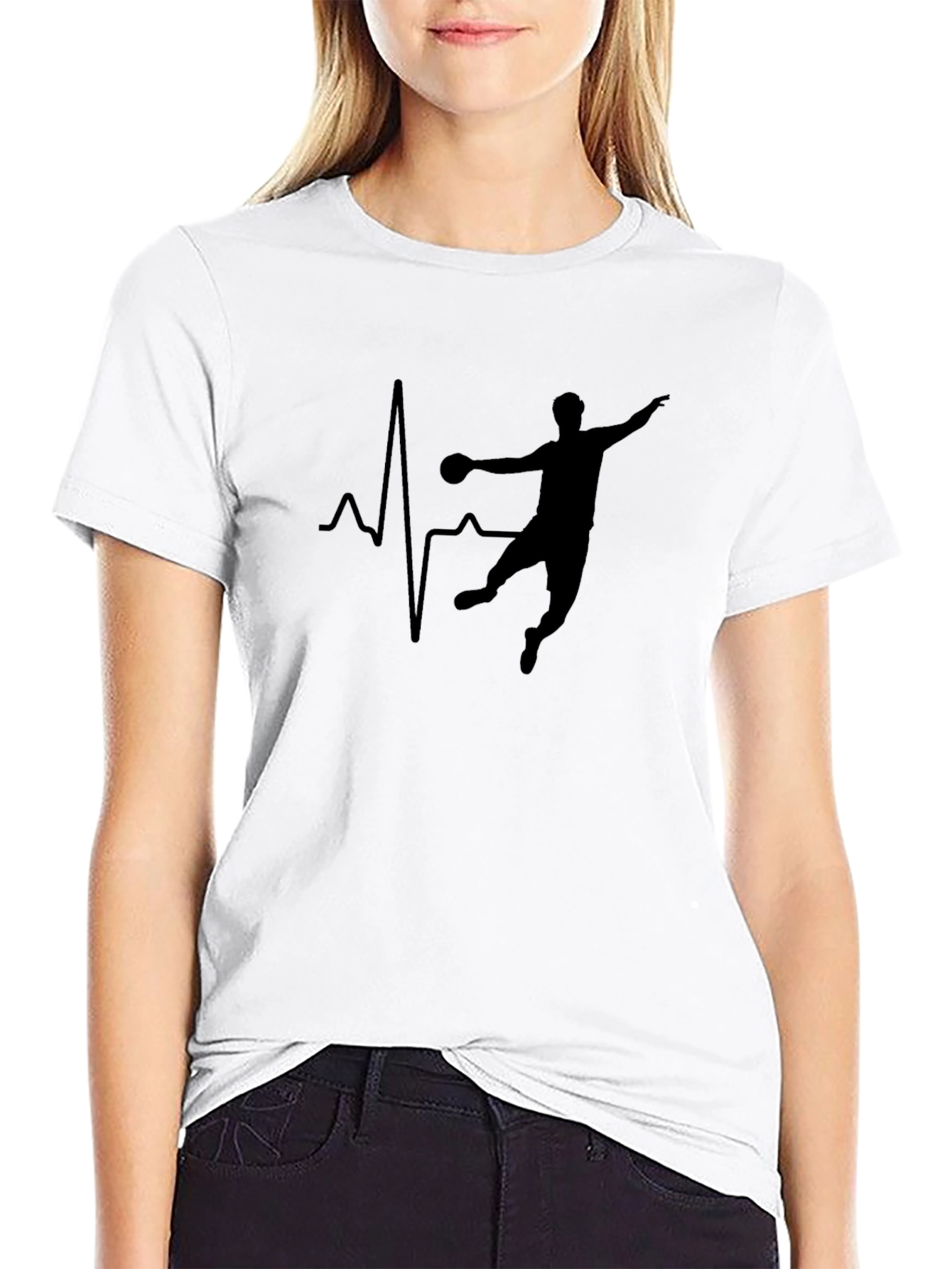 Handball Heartbeat Mens T-Shirt