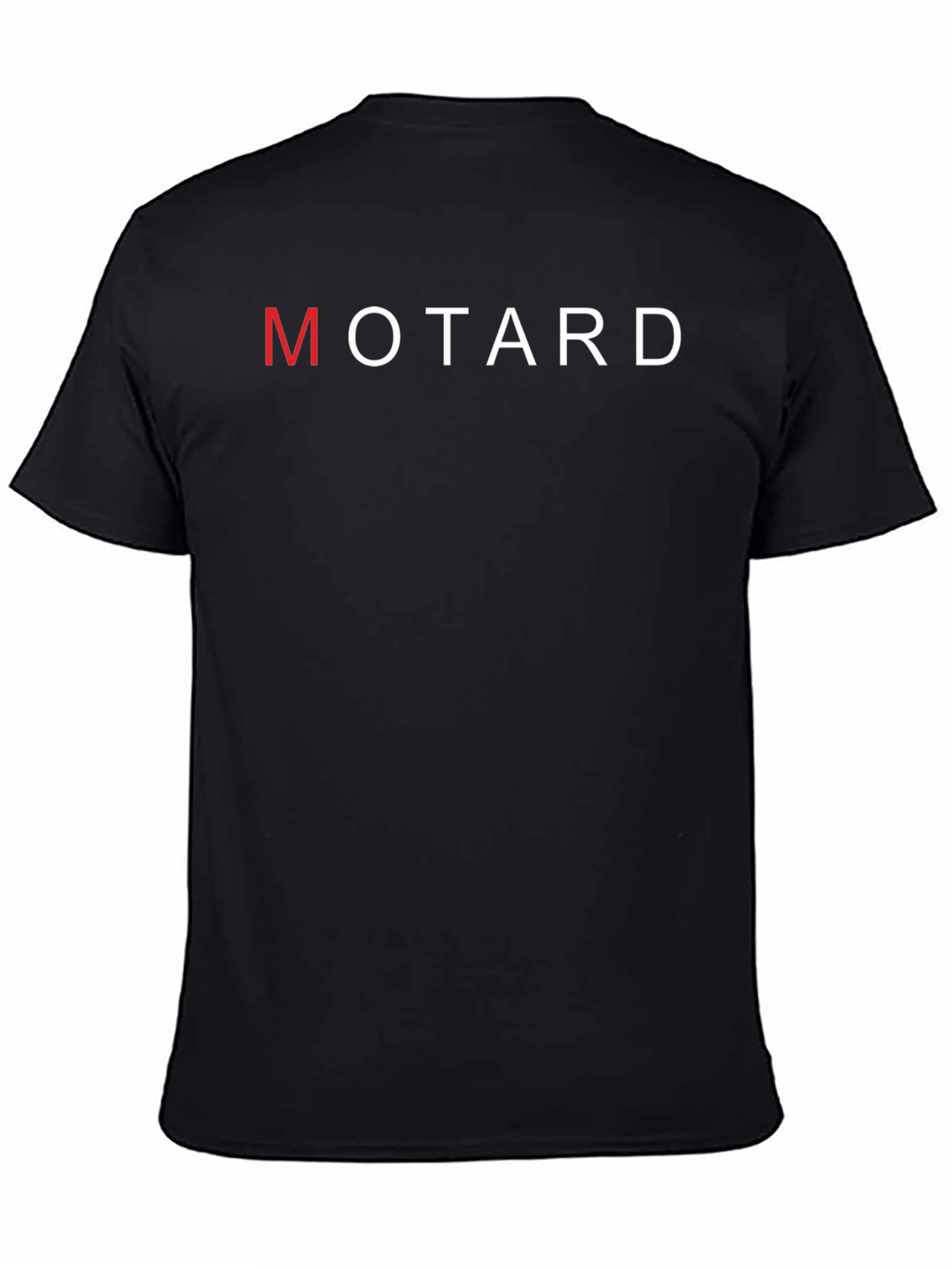 Motard Graphic Tee - Stylish Black Cotton T-Shirt