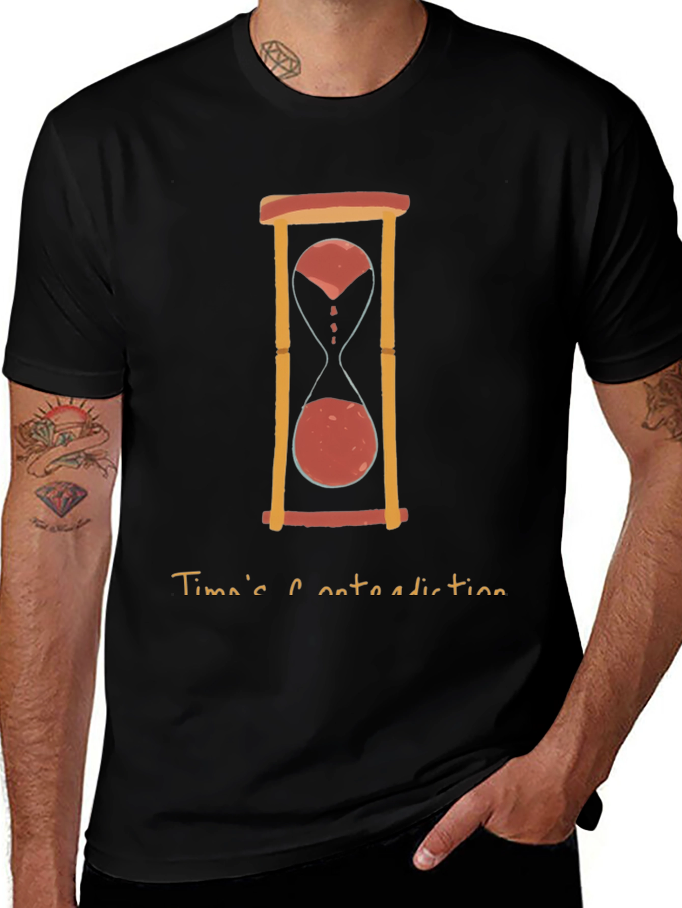 Hourglass Graphic Tee - Times Contradiction Design