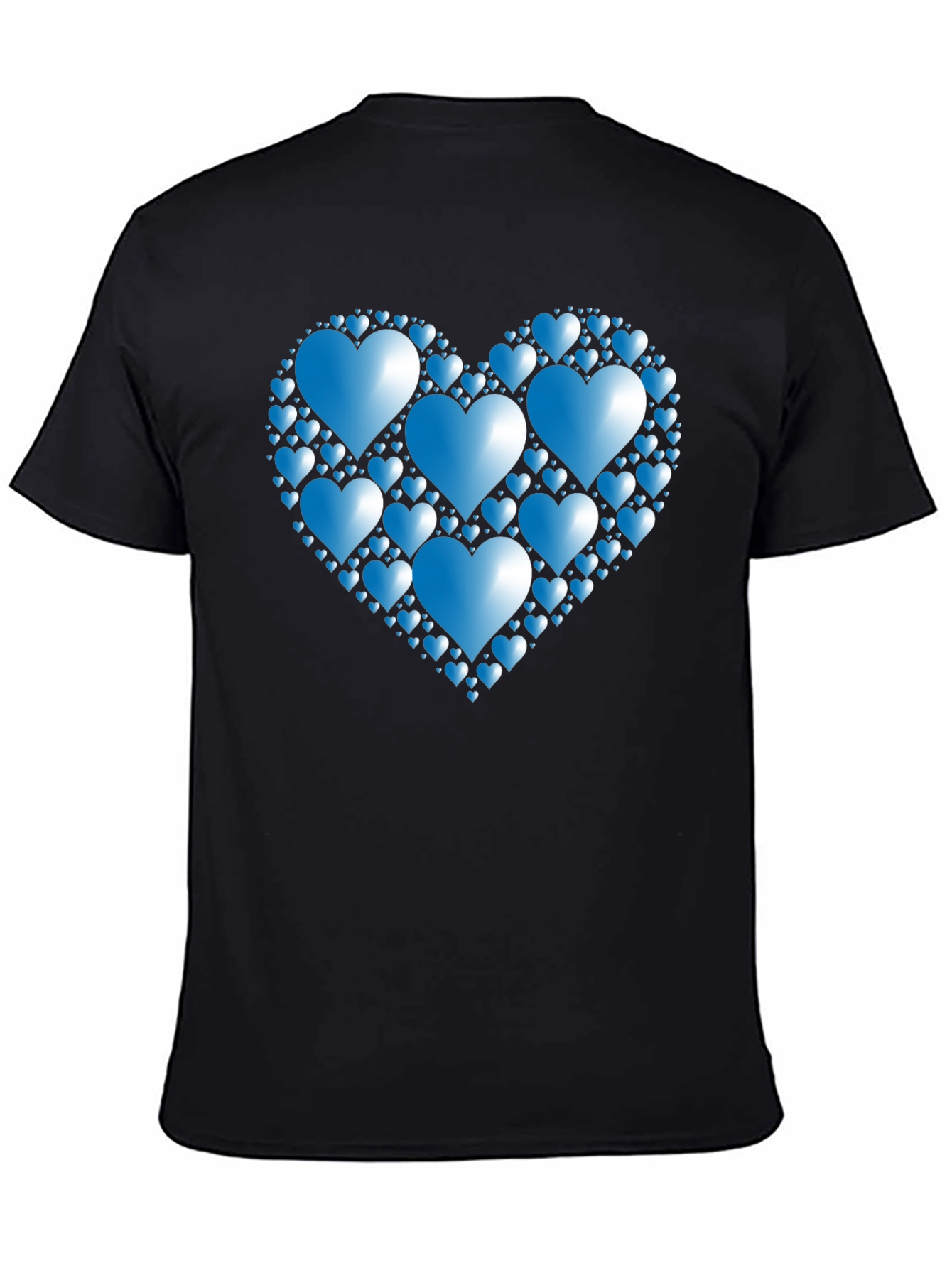 Heart of Hearts Graphic Tee - Black Casual Shirt