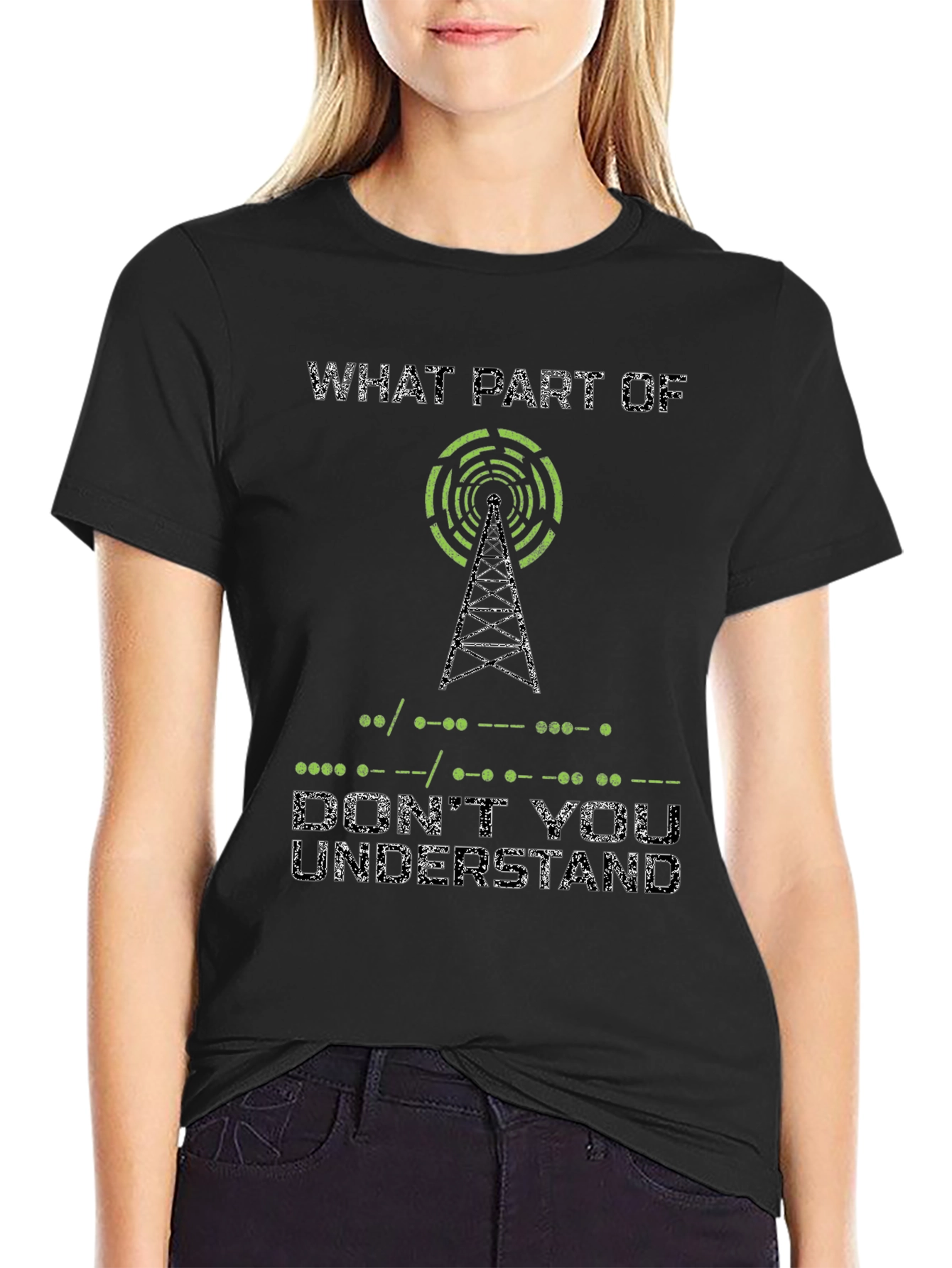 Morse Code Dont You Understand Graphic T-Shirt