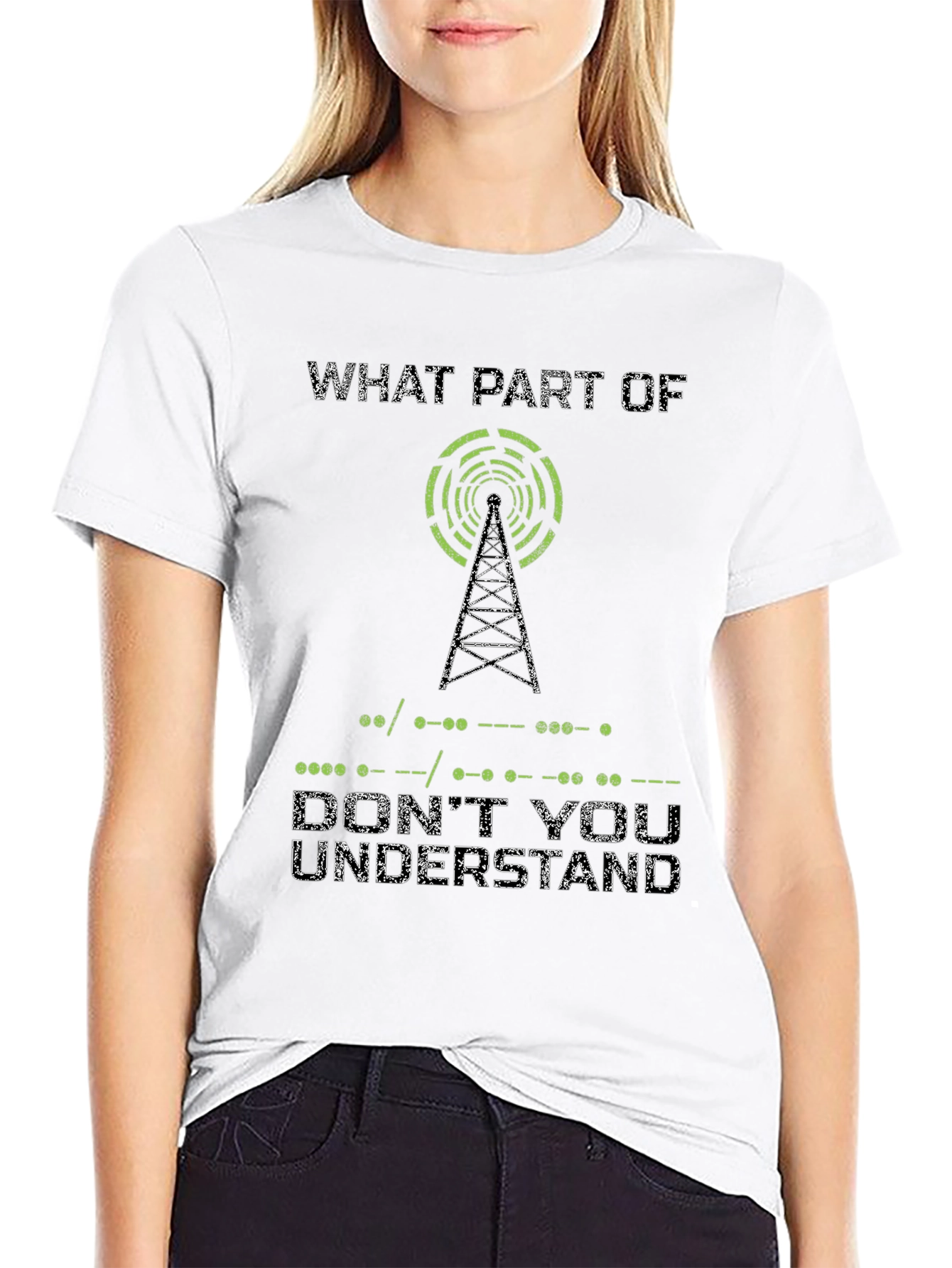 Morse Code Dont You Understand Graphic T-Shirt