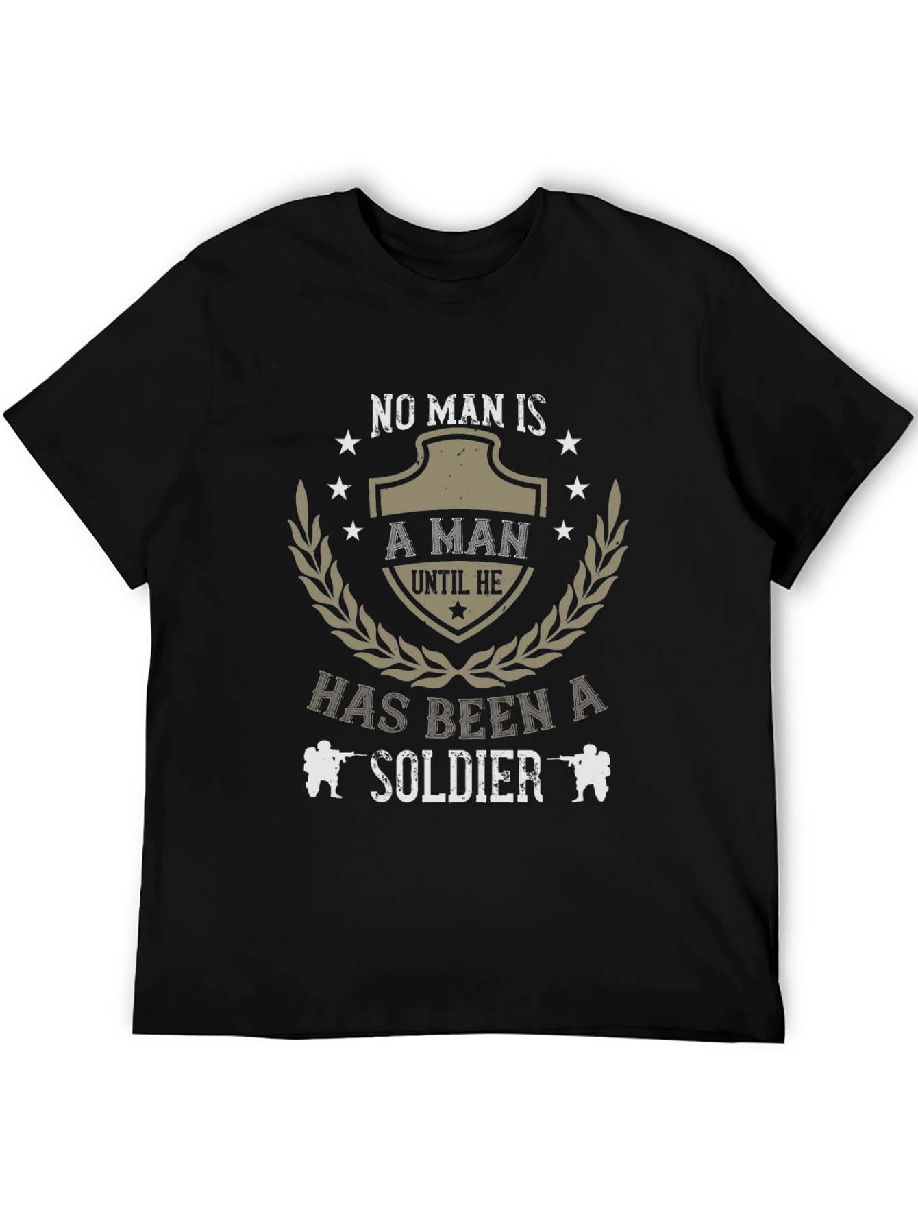 No Man Is T-Shirt - Military Soldier Tee
