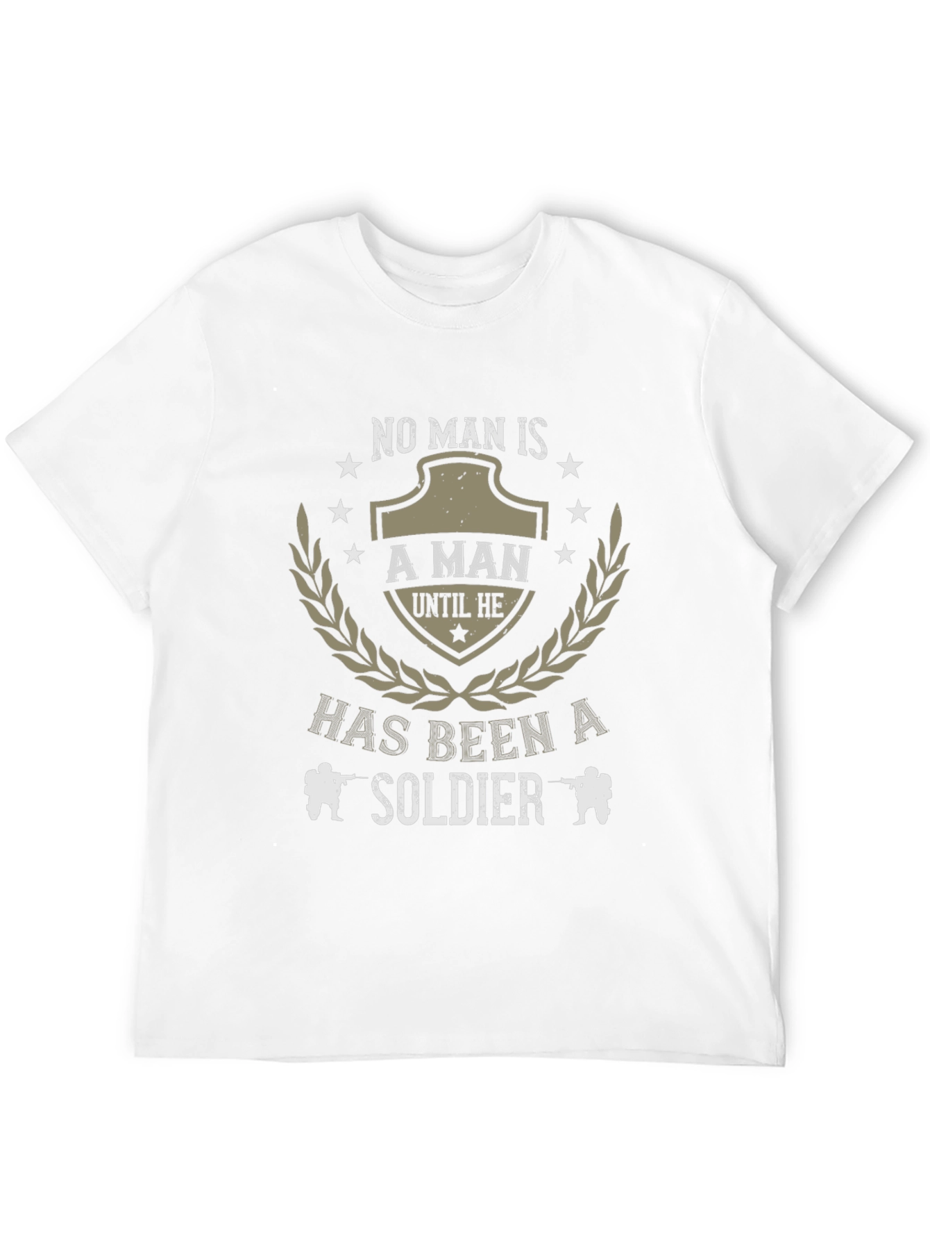 No Man Is T-Shirt - Military Soldier Tee