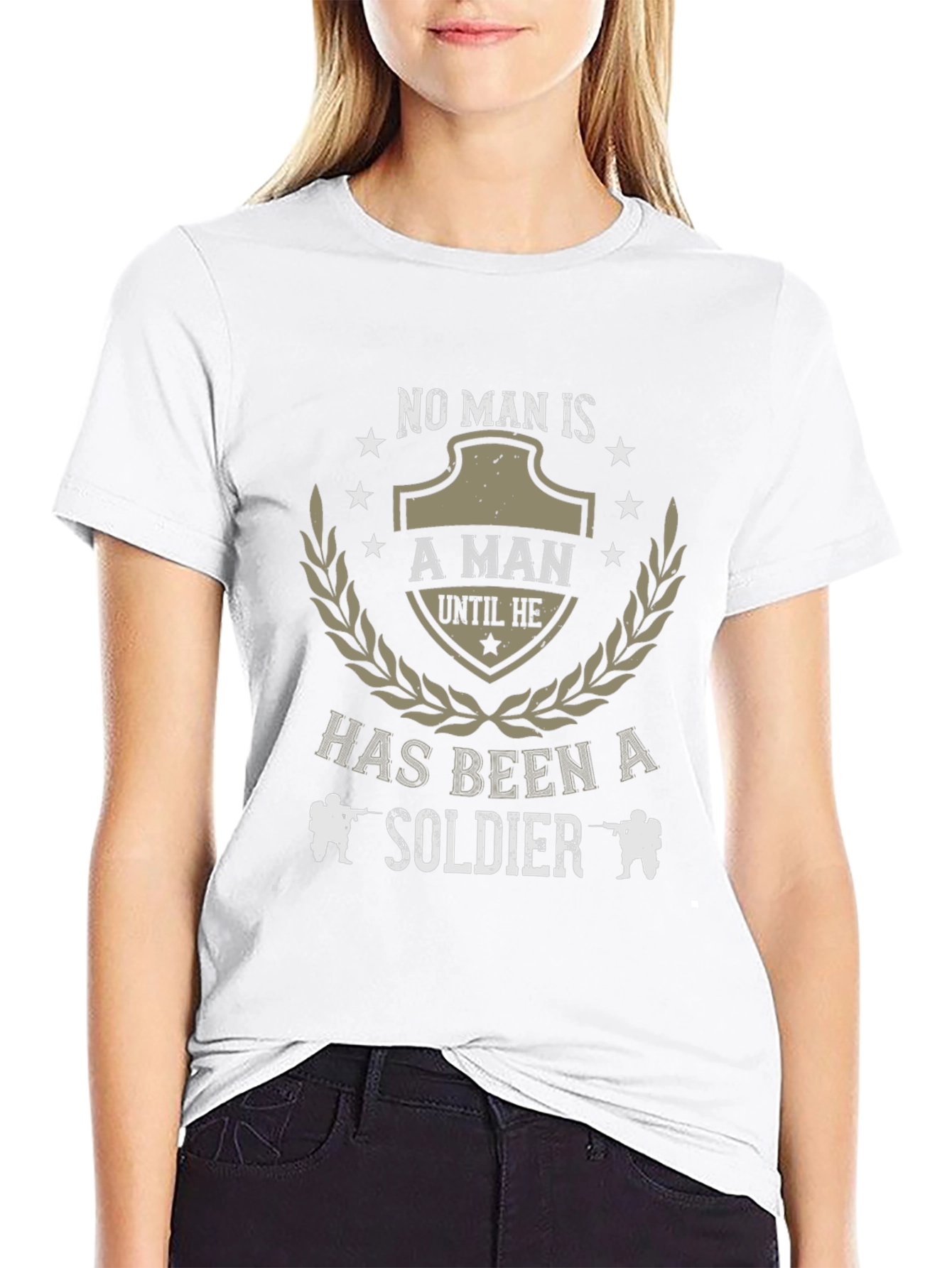 No Man Is T-Shirt - Military Soldier Tee
