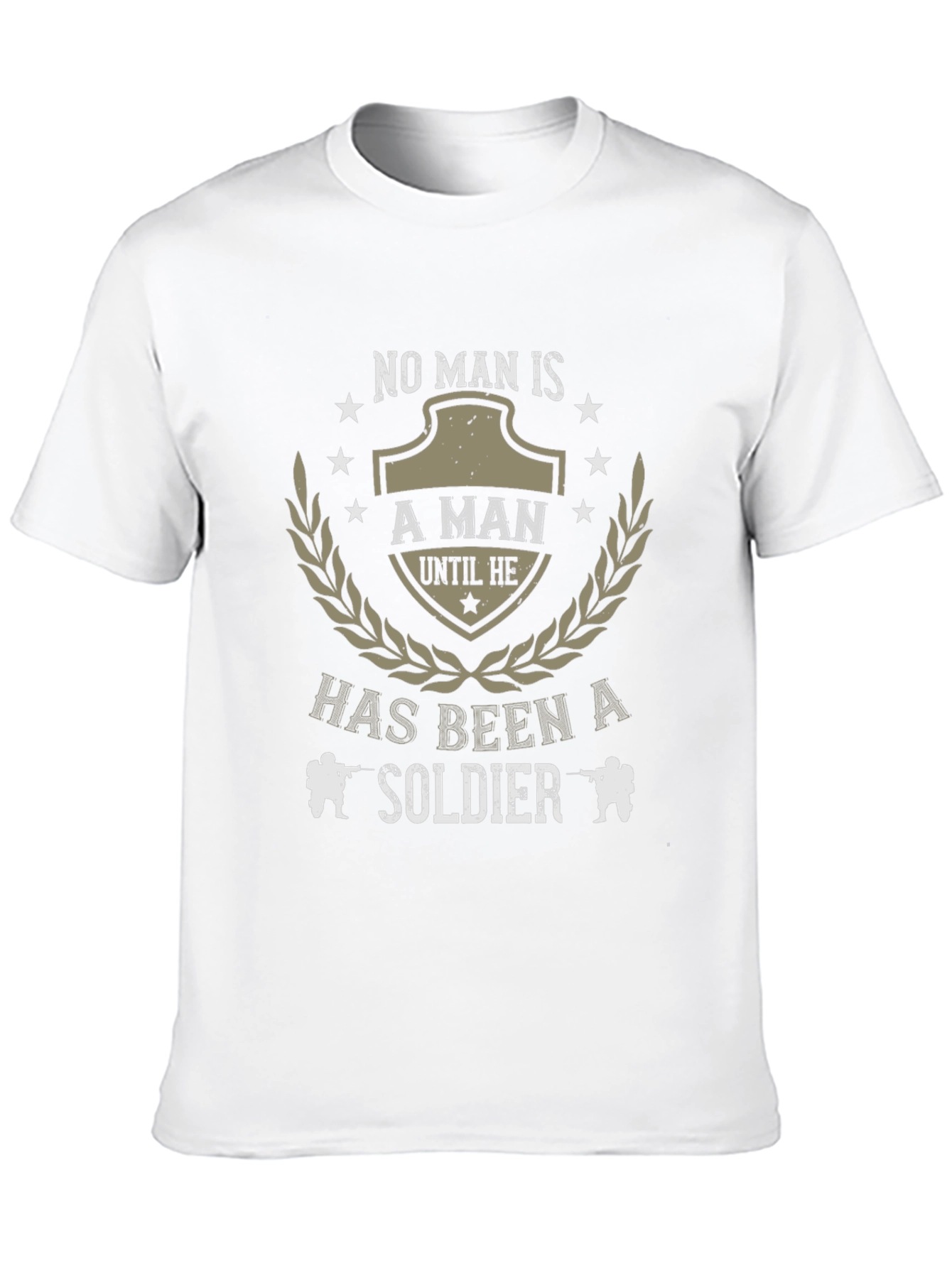 No Man Is T-Shirt - Military Soldier Tee