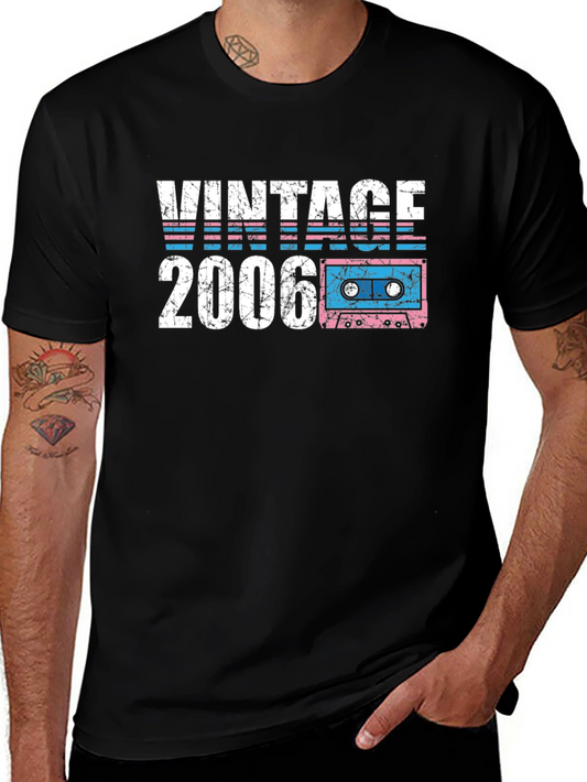 Vintage 2006 Cassette Tape Graphic T-Shirt
