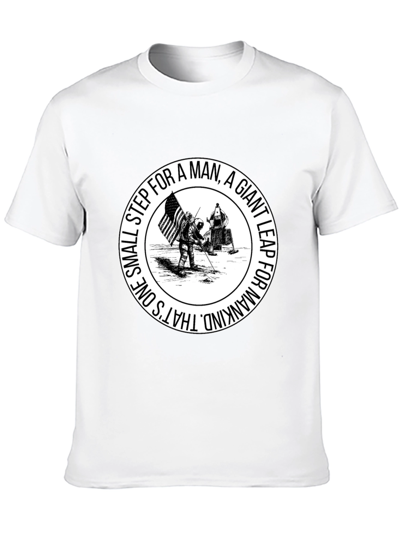 One Small Step T-Shirt - Moon Landing Graphic Tee