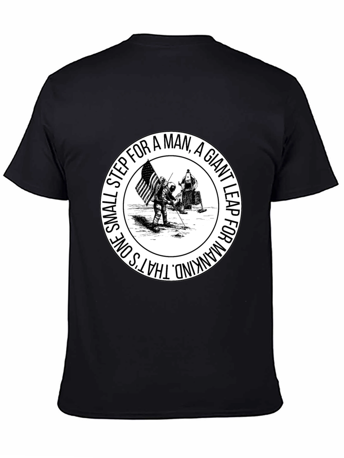 One Small Step T-Shirt - Moon Landing Graphic Tee