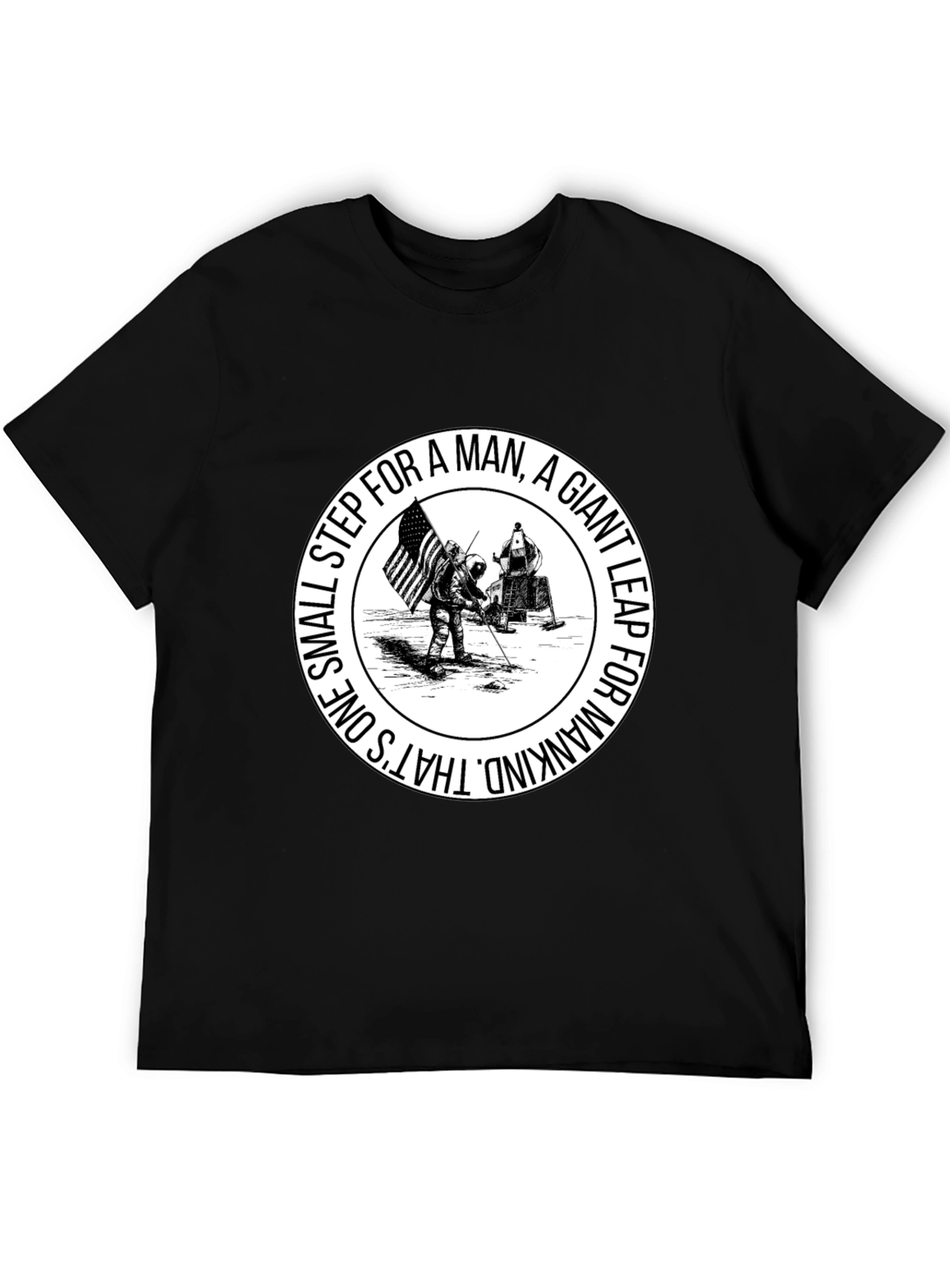 One Small Step T-Shirt - Moon Landing Graphic Tee