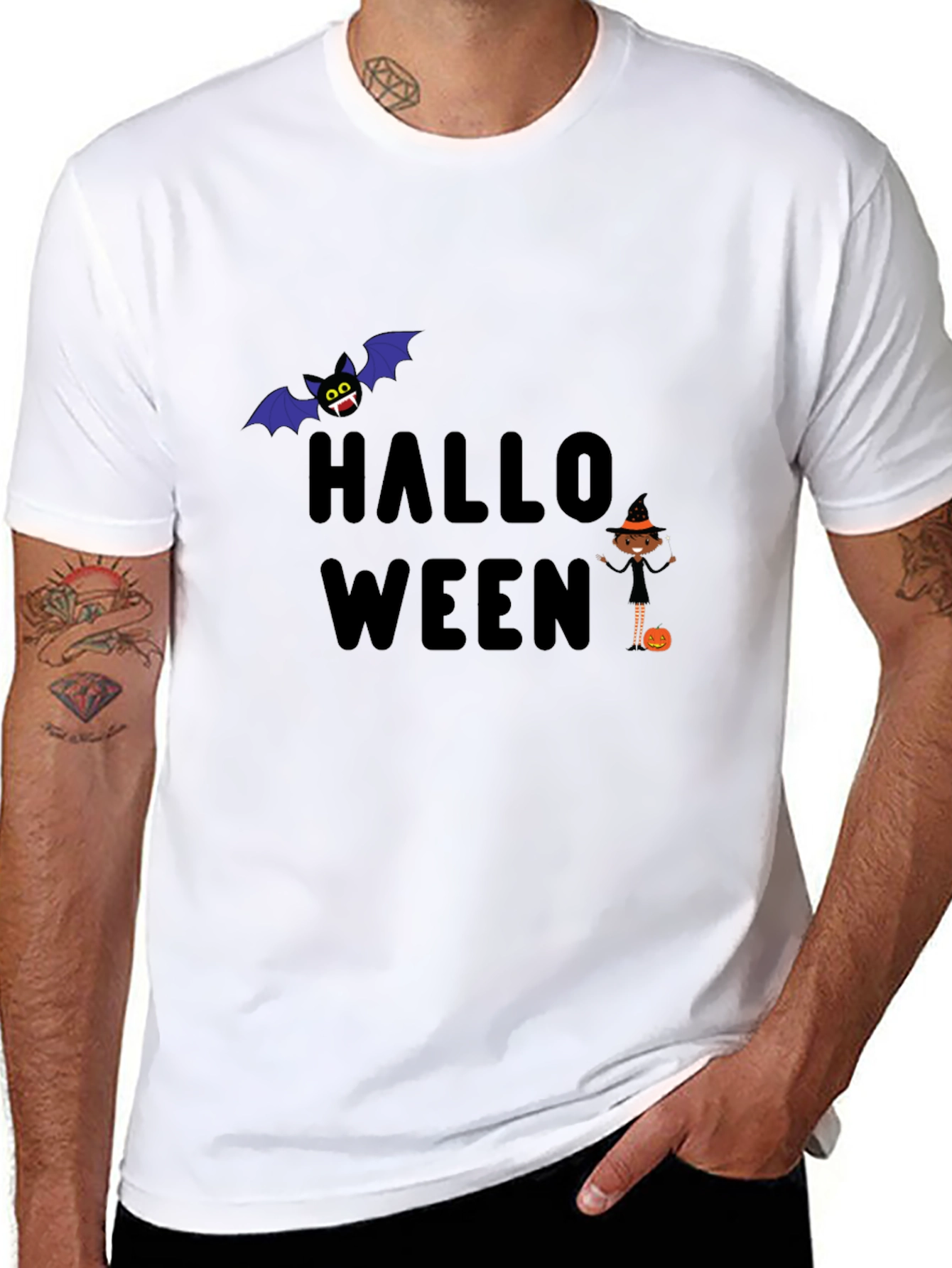 Halloween Themed Graphic T-Shirt