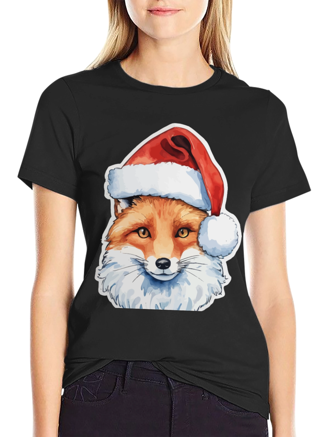 Festive Fox T-Shirt - Holiday Style