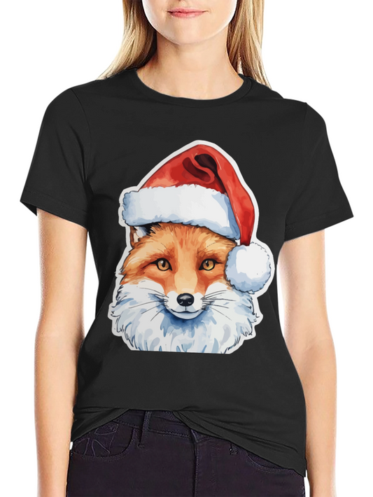 Festive Fox T-Shirt - Holiday Style