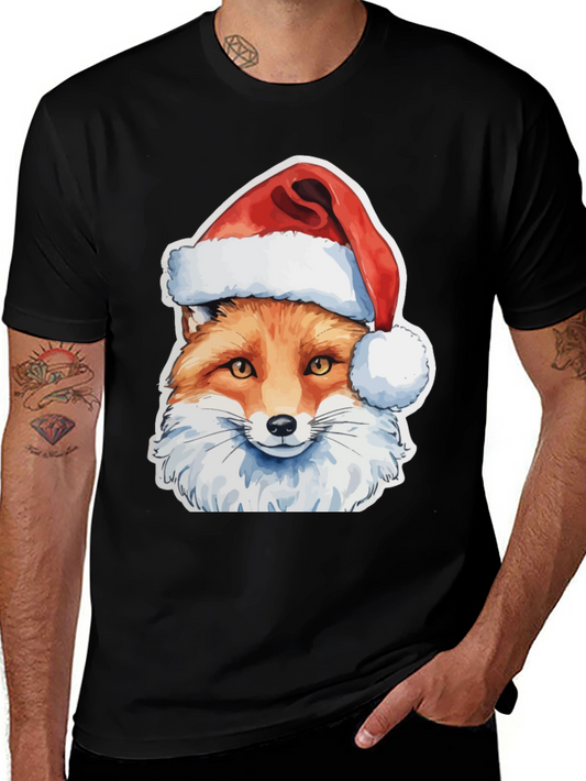 Festive Fox T-Shirt - Holiday Style