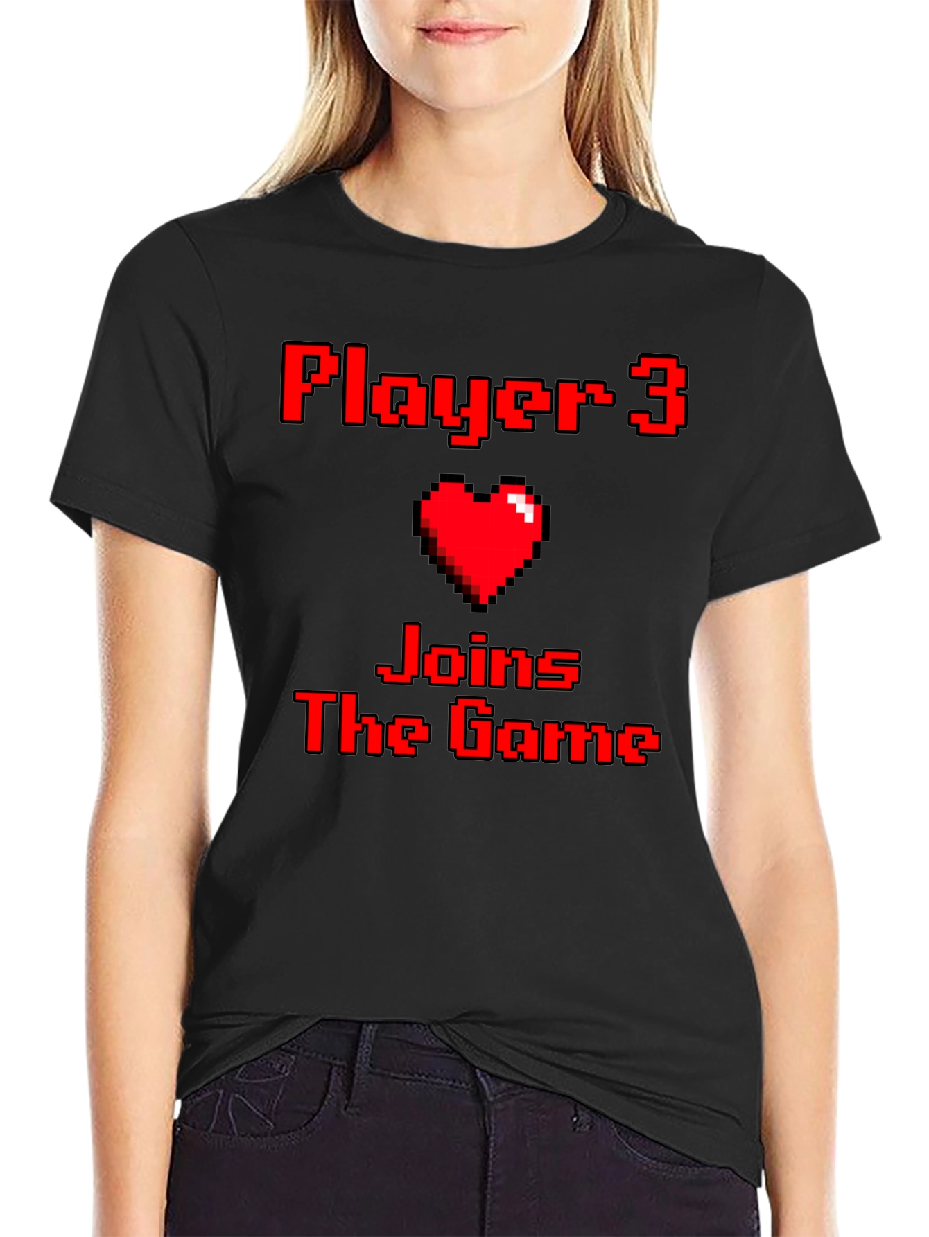 Player 3 Joins the Game Pixel Art T-Shirt