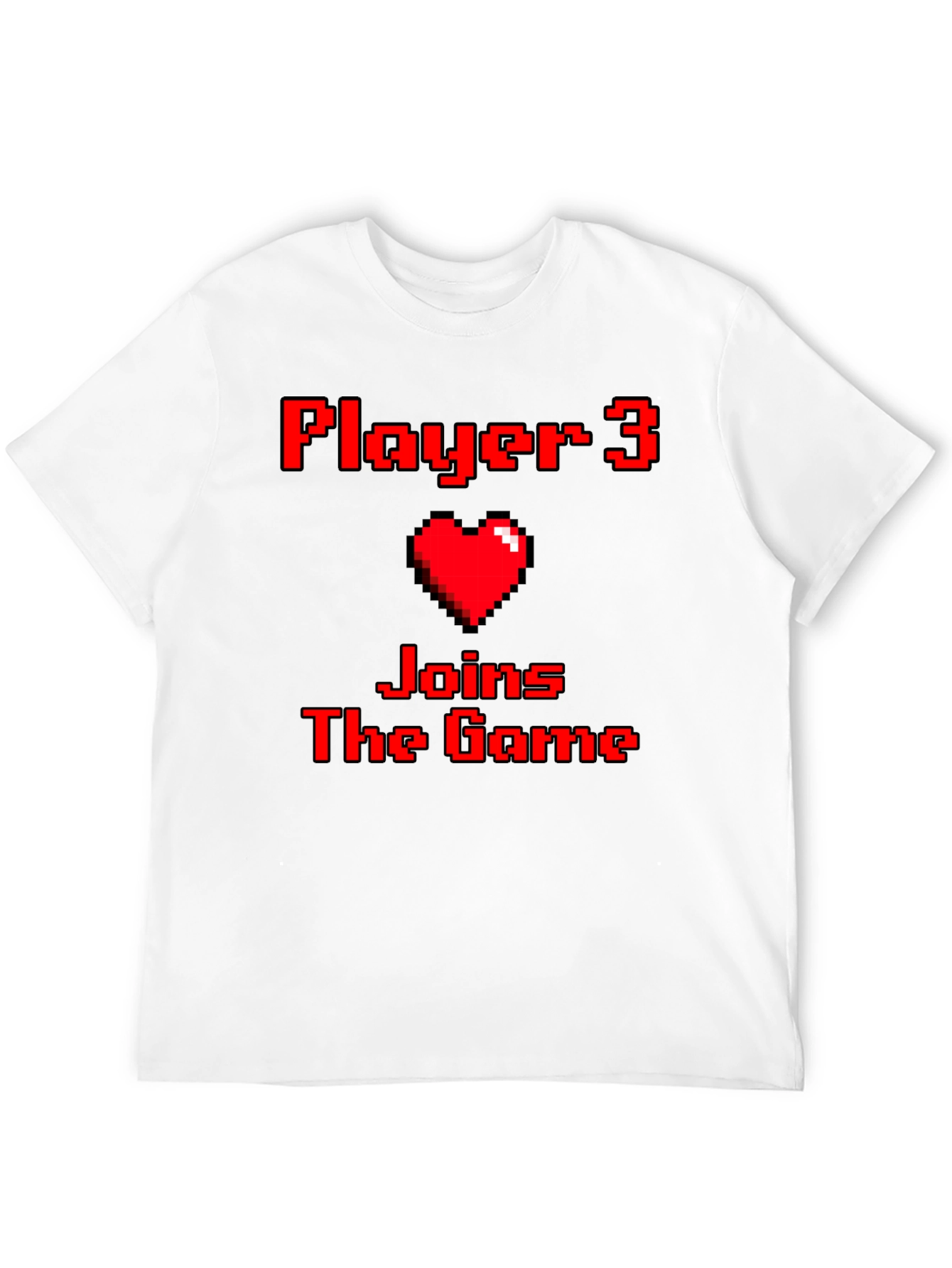 Player 3 Joins the Game Pixel Art T-Shirt