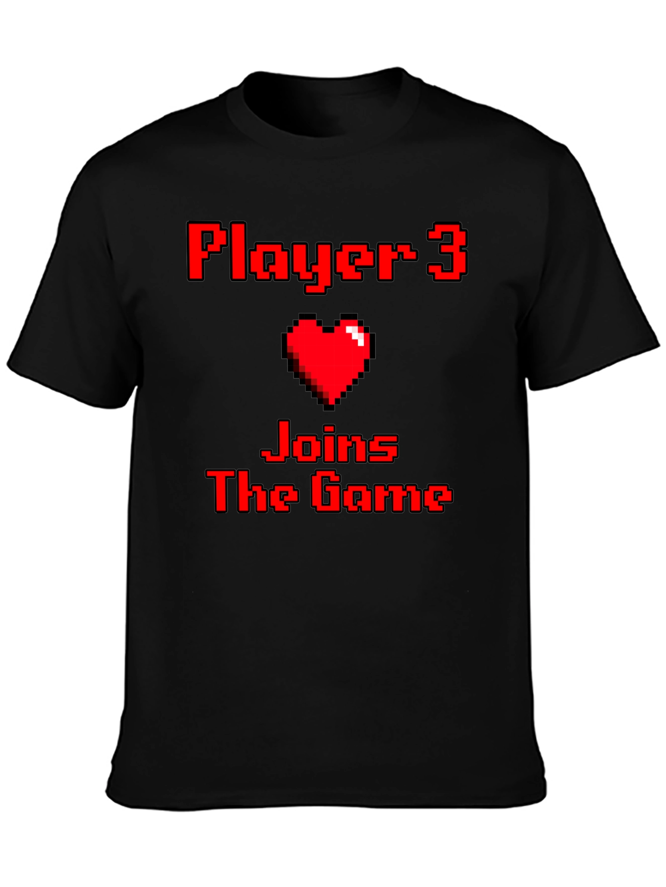 Player 3 Joins the Game Pixel Art T-Shirt