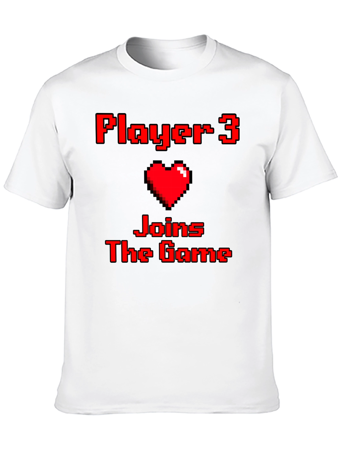 Player 3 Joins the Game Pixel Art T-Shirt
