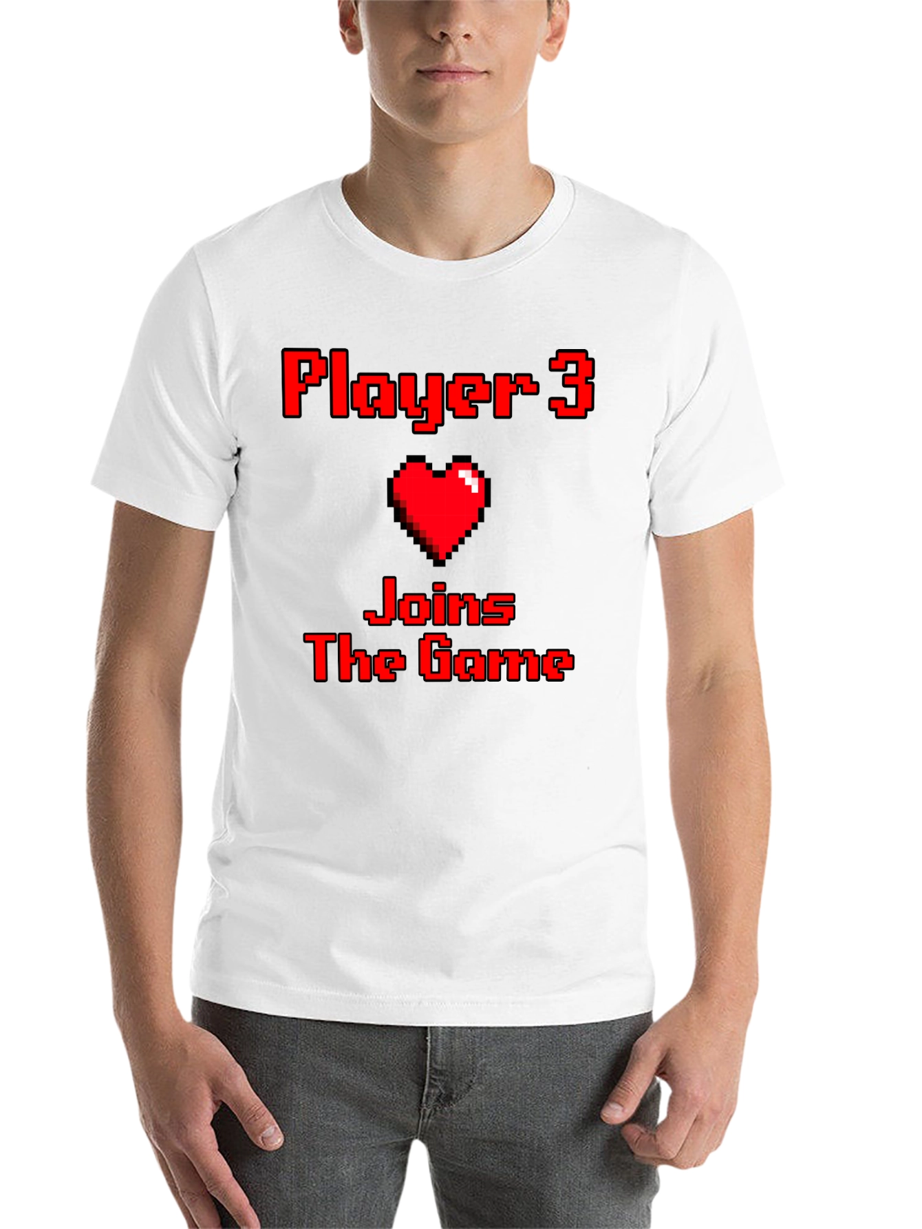 Player 3 Joins the Game Pixel Art T-Shirt