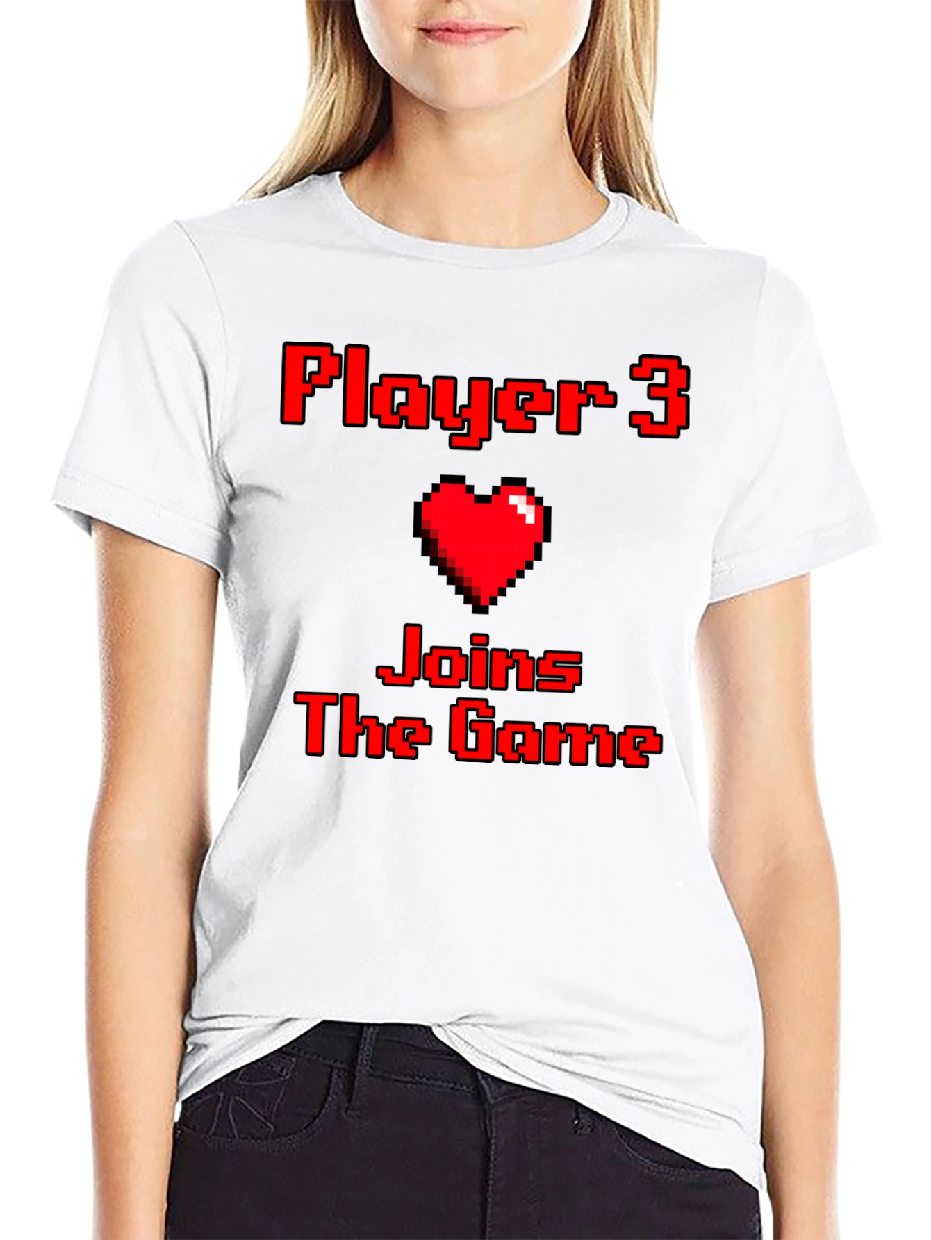 Player 3 Joins the Game Pixel Art T-Shirt