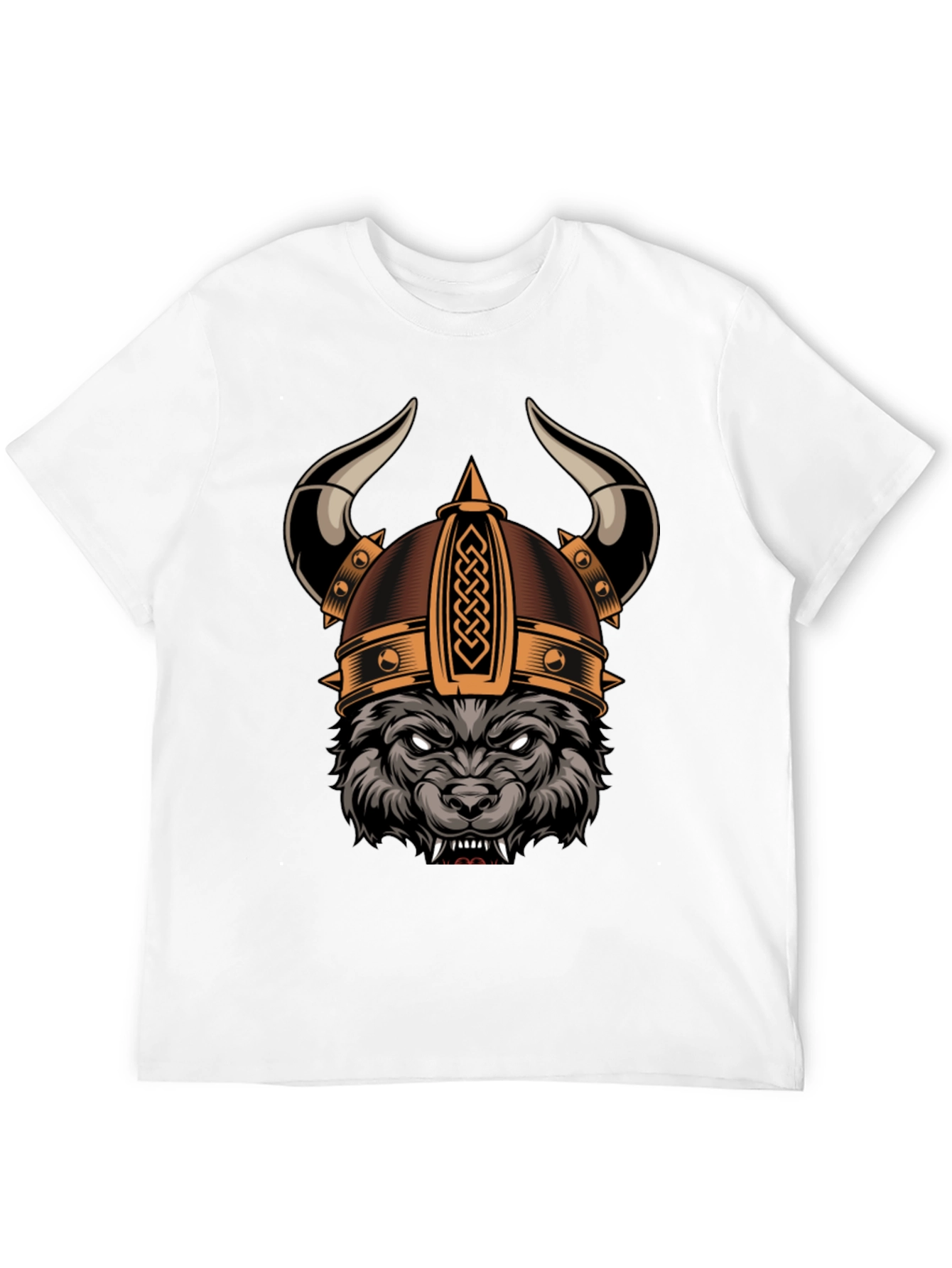 Viking Wolf Graphic Tee - Black