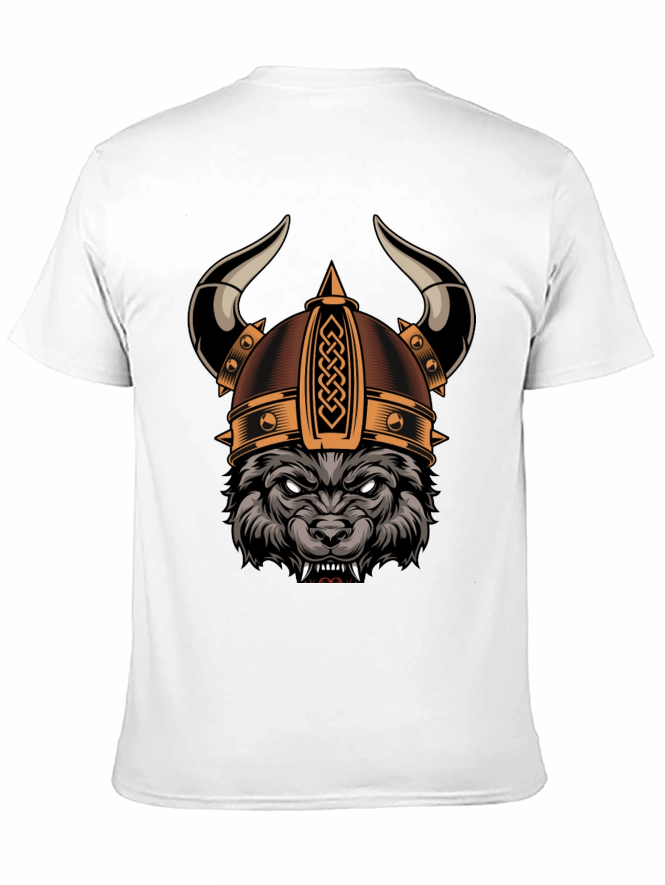 Viking Wolf Graphic Tee - Black