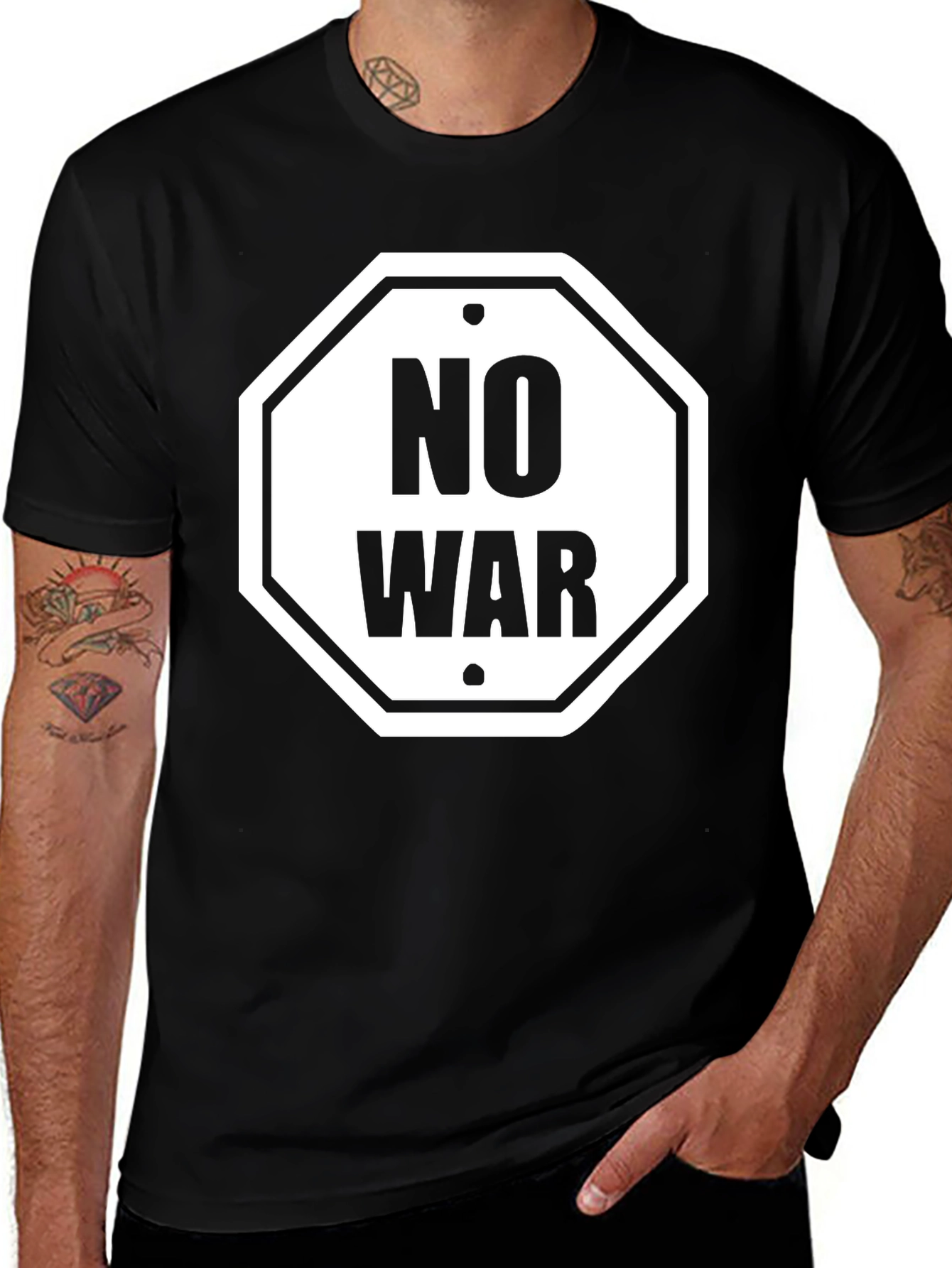 No War T-Shirt - Black