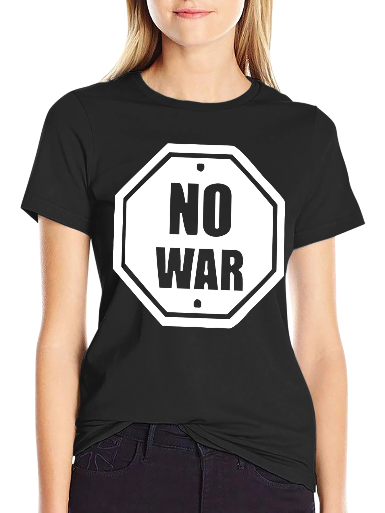 No War T-Shirt - Black